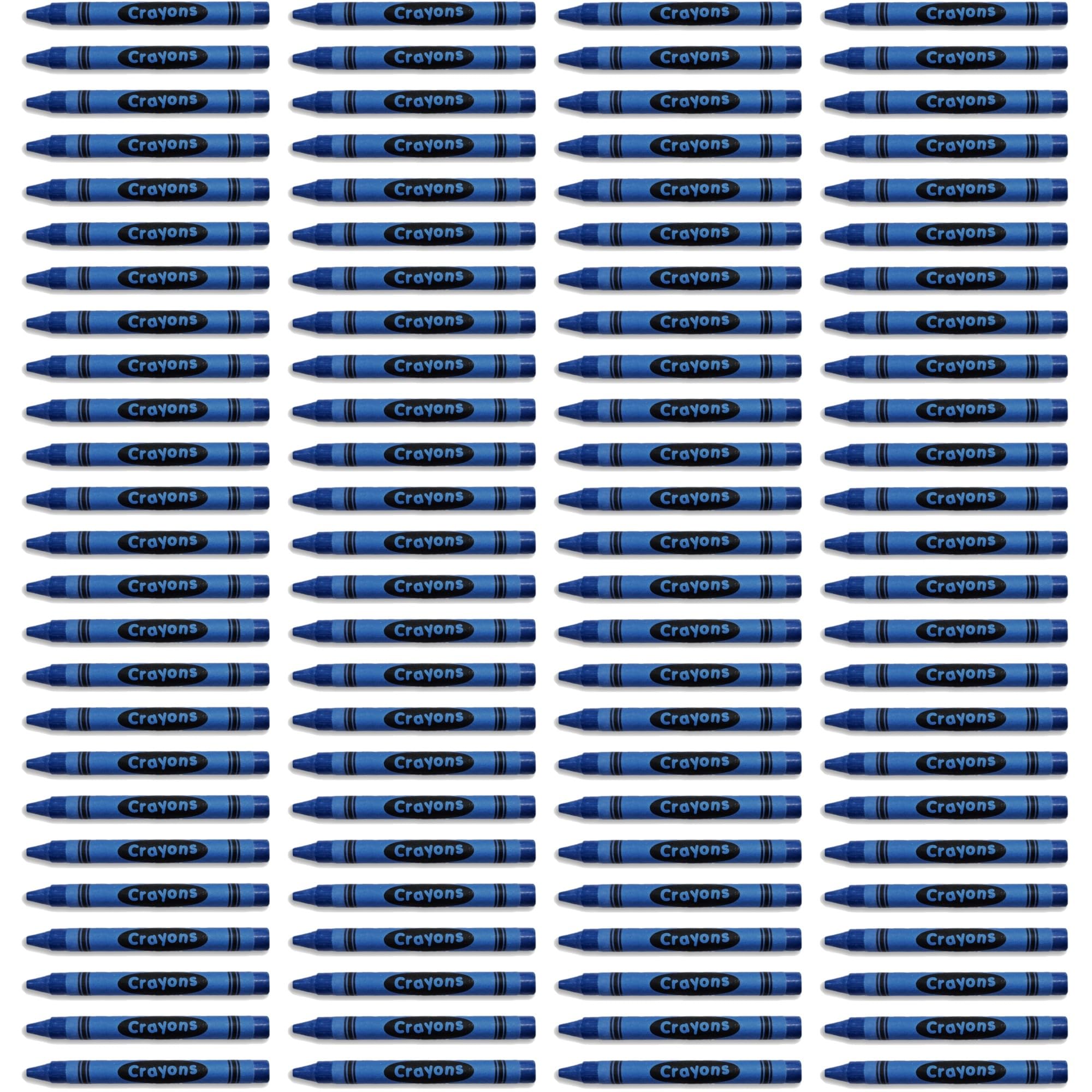 Premium Blue Crayon Bulk Value Pack Pack of 100 5