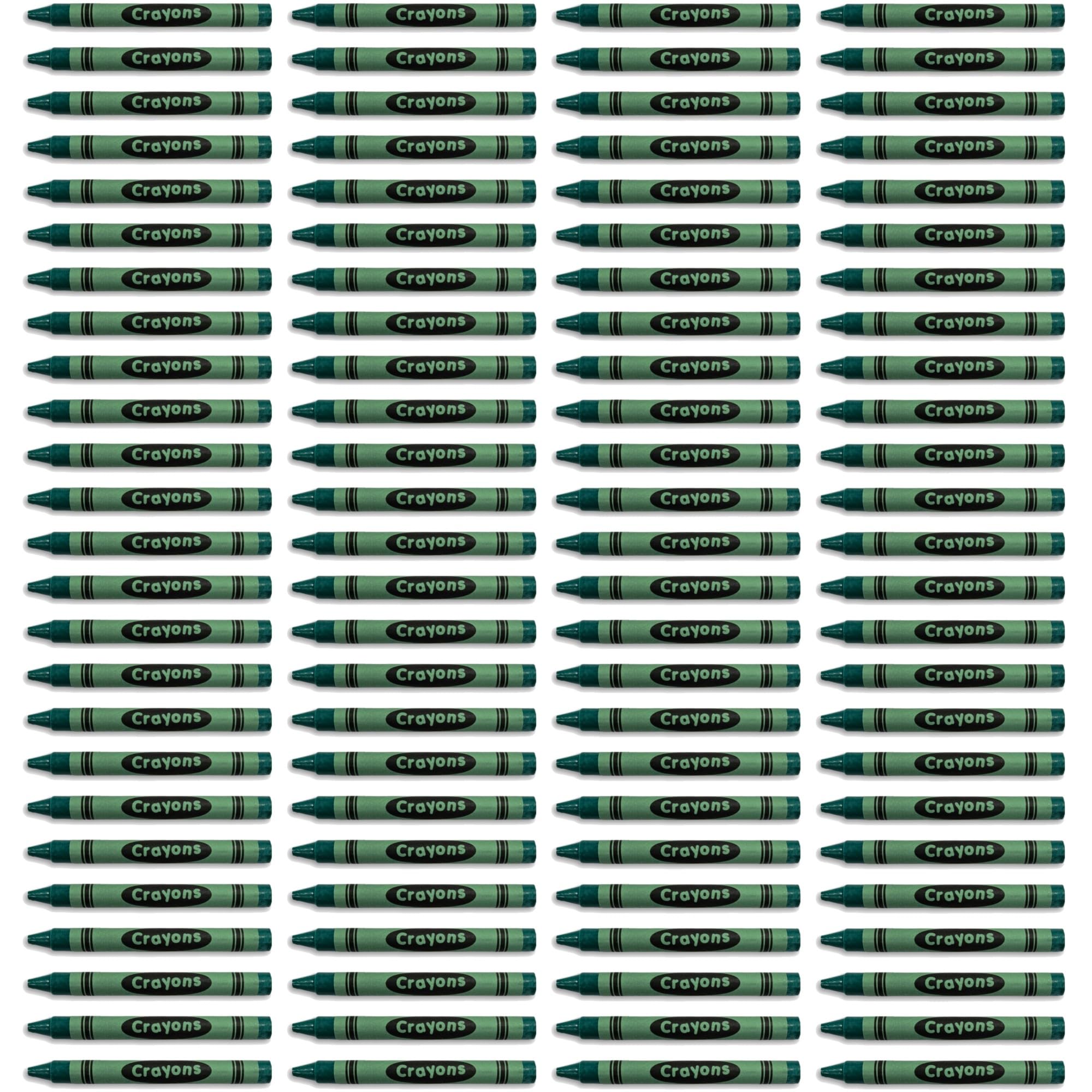 Premium Green Crayon Bulk Value Pack Pack of 100 5