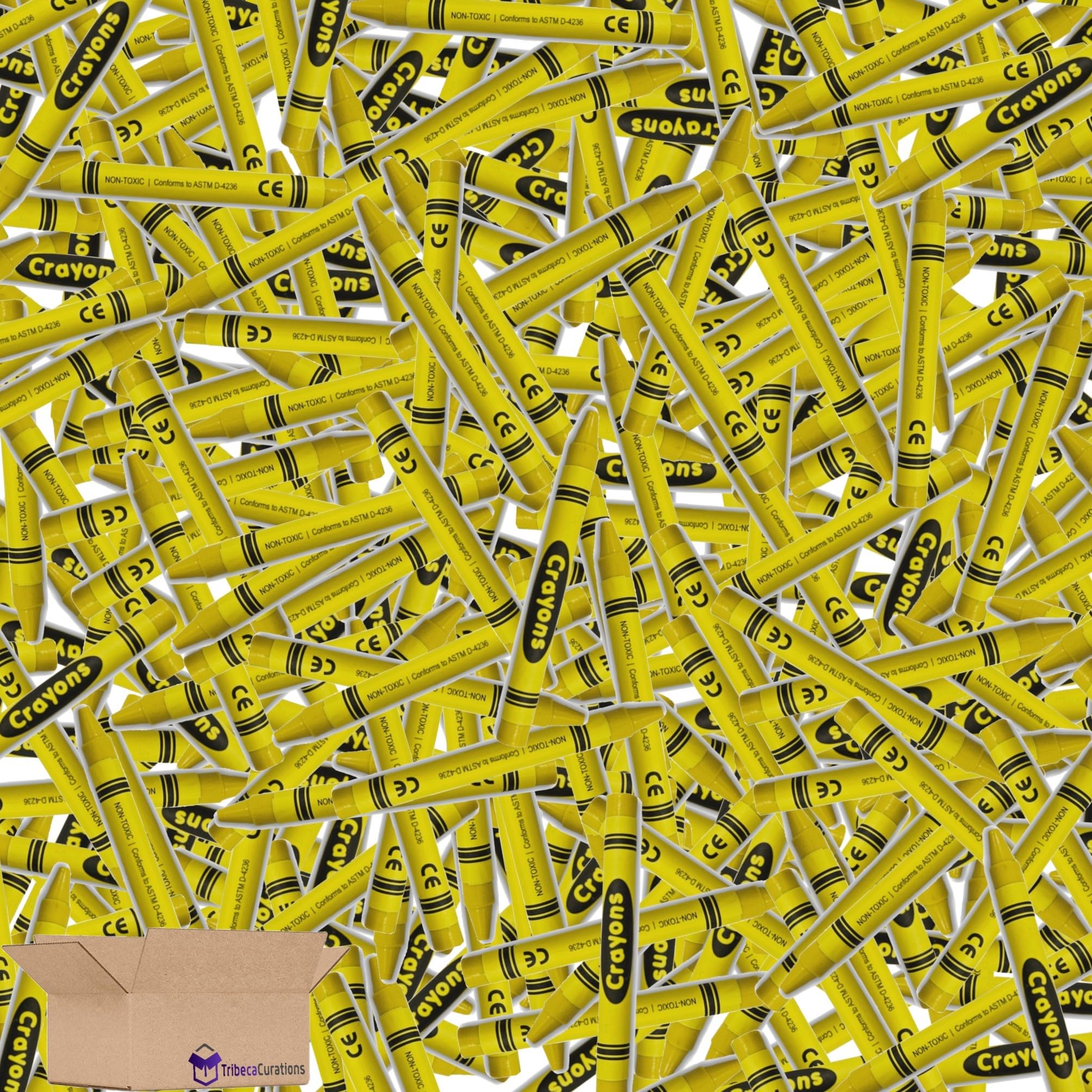 Premium Yellow Crayon Bulk Value Pack |  d Pack of 100 4
