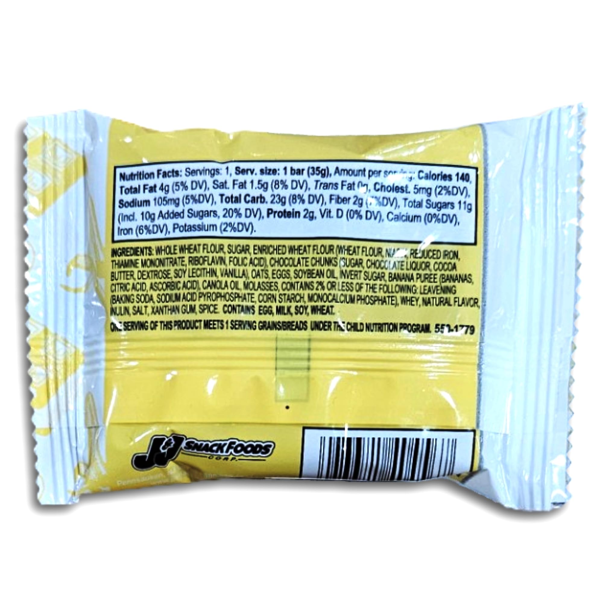 Banana Chocolate Chunk Mini Whole Grain Benefit Bars, Readi-Bake, 1.25 Oz, 48 Pack 4