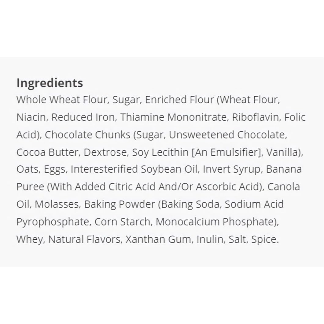 Banana Chocolate Chunk Mini Whole Grain Benefit Bars, Readi-Bake, 1.25 Oz, 48 Pack 6