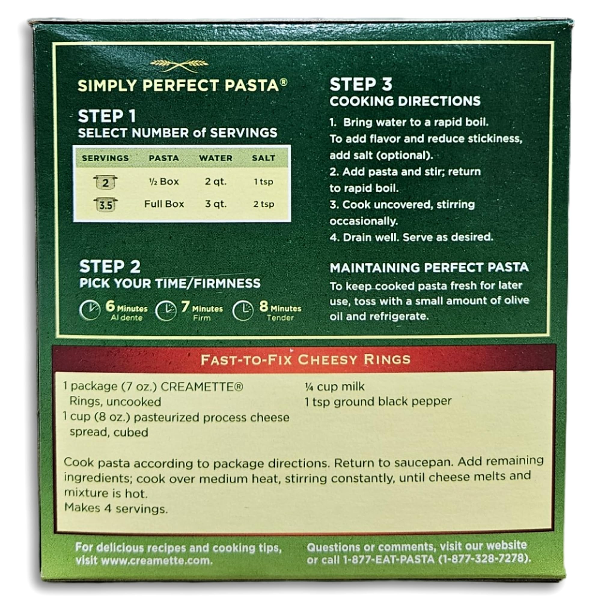 Creamette Small Rings Pasta Value Pack   7 Ounce | Pack of 6 5