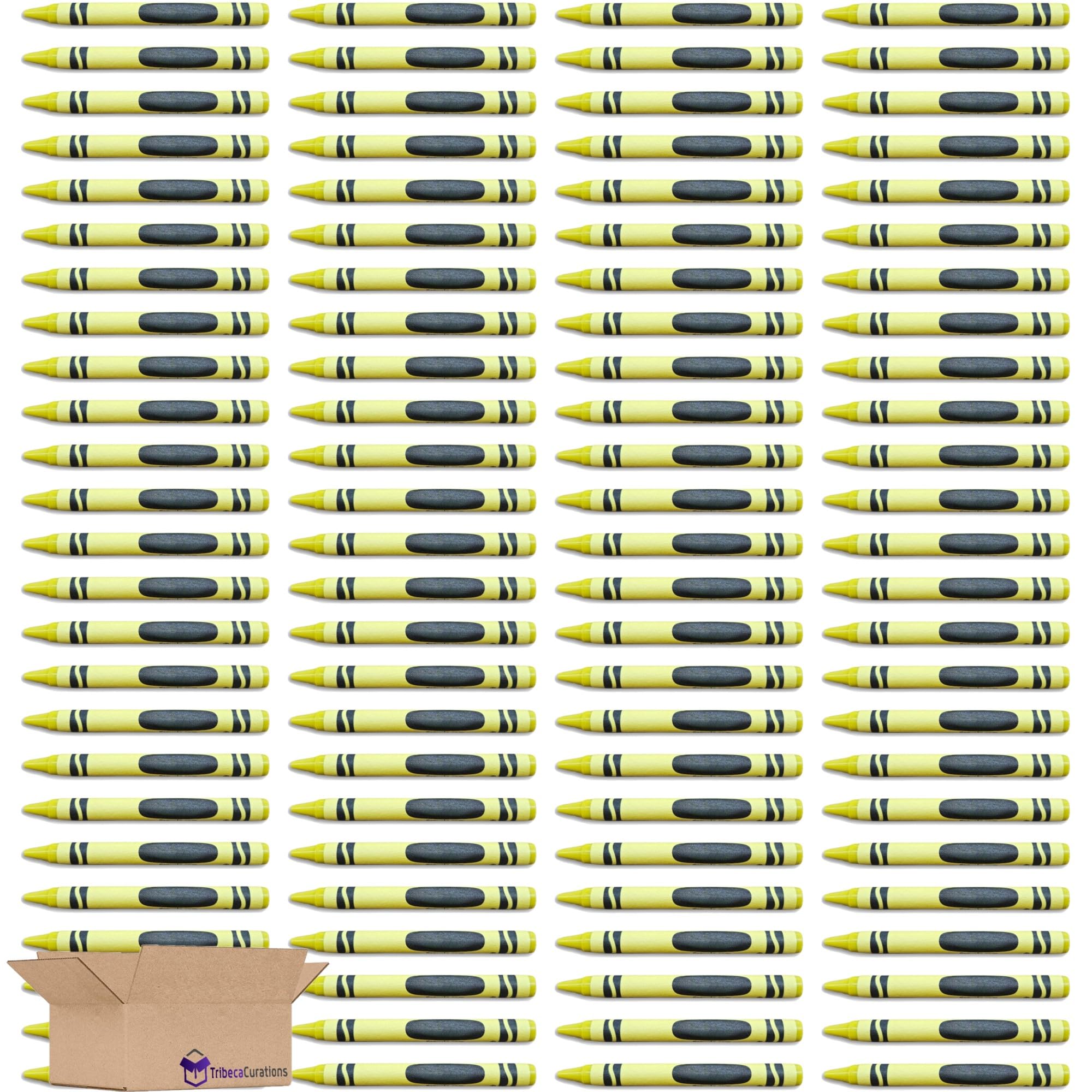Laser Lemon (Highlighter Yellow) Crayon Bulk Value Pack 100 Count 3