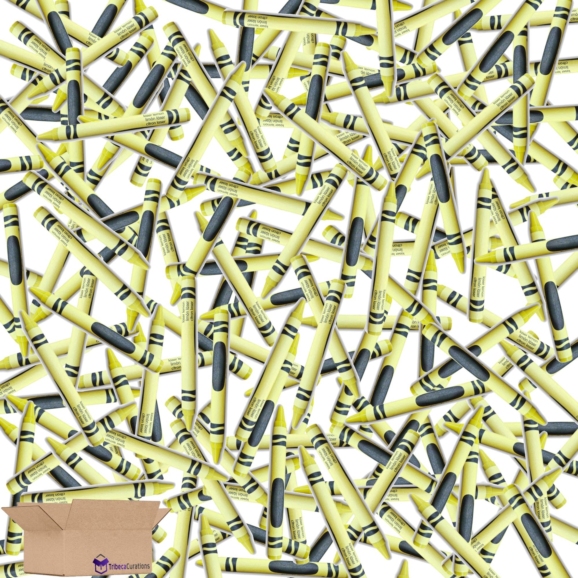 Laser Lemon (Highlighter Yellow) Crayon Bulk Value Pack 100 Count 4