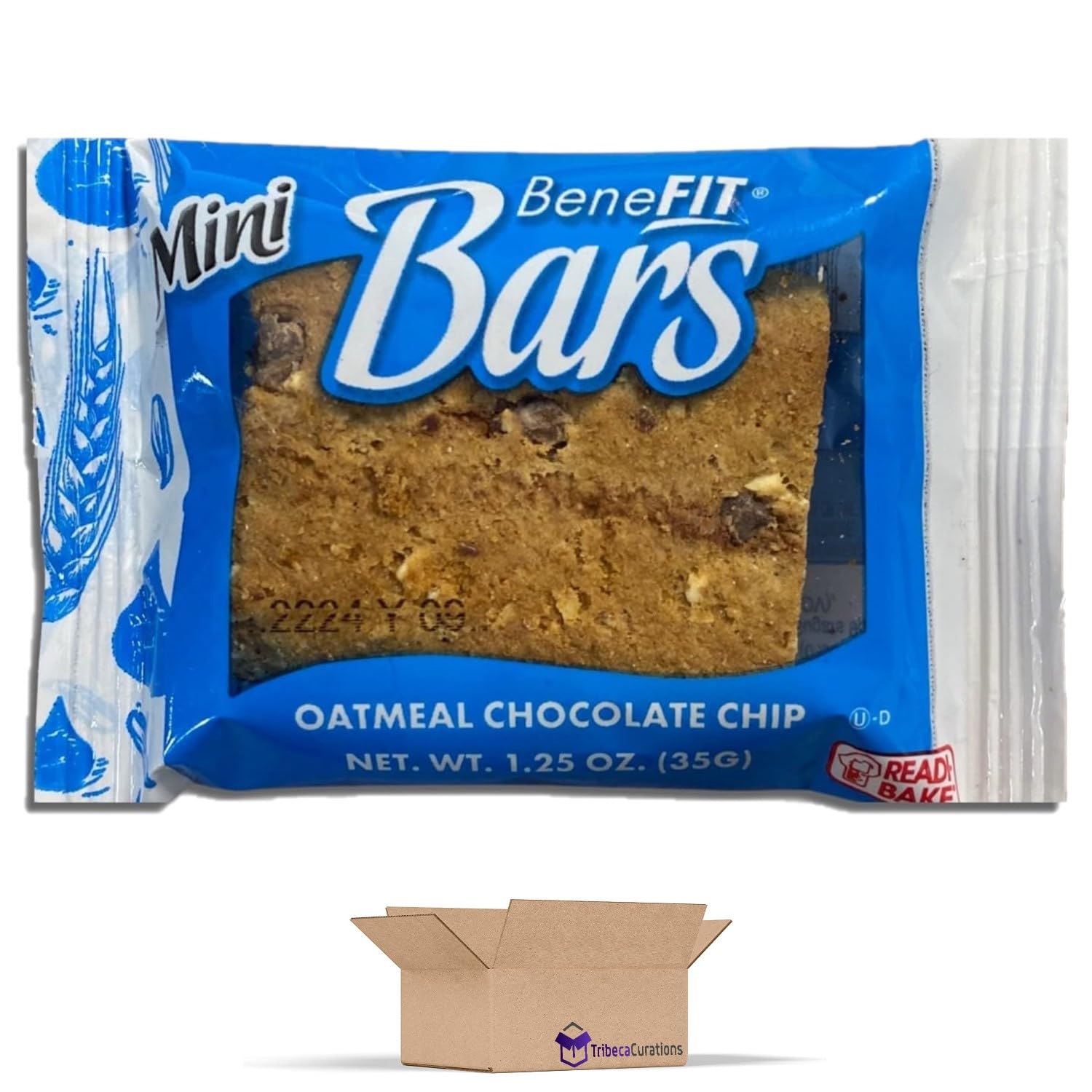 Readi-Bake Mini Benefit Bars Value Pack   1.25 Ounce | Oatmeal Chocolate Chip | Pack of 48 3