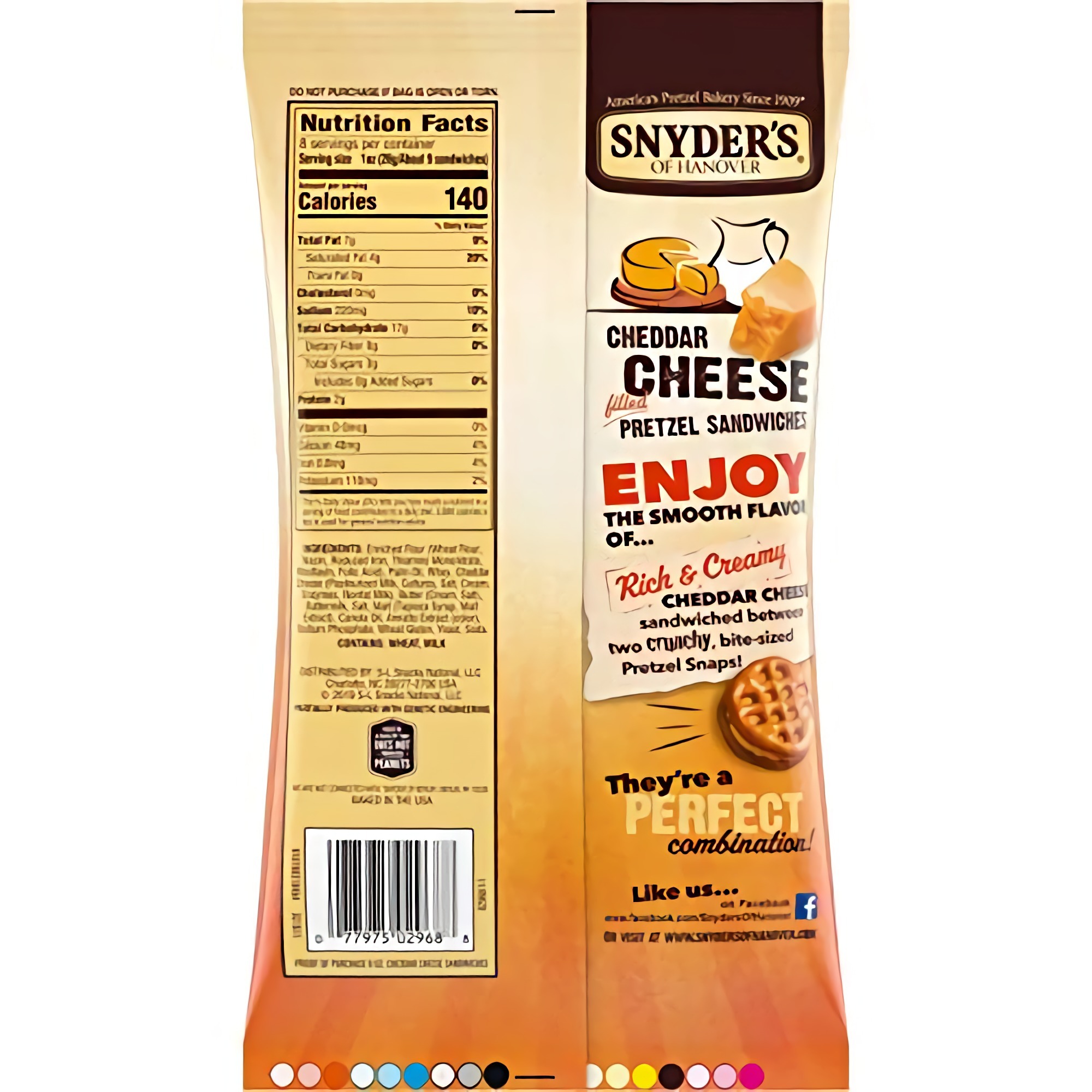 Snyder's of Hanover Pretzel Sandwiches, Cheddar Cheese, 8 Ounce (Pack of 12) 3