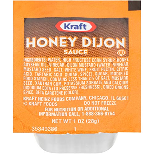 Kraft Honey Dijon Sauce Single Serve Packet (1 oz Packets, Pack of 100) 2