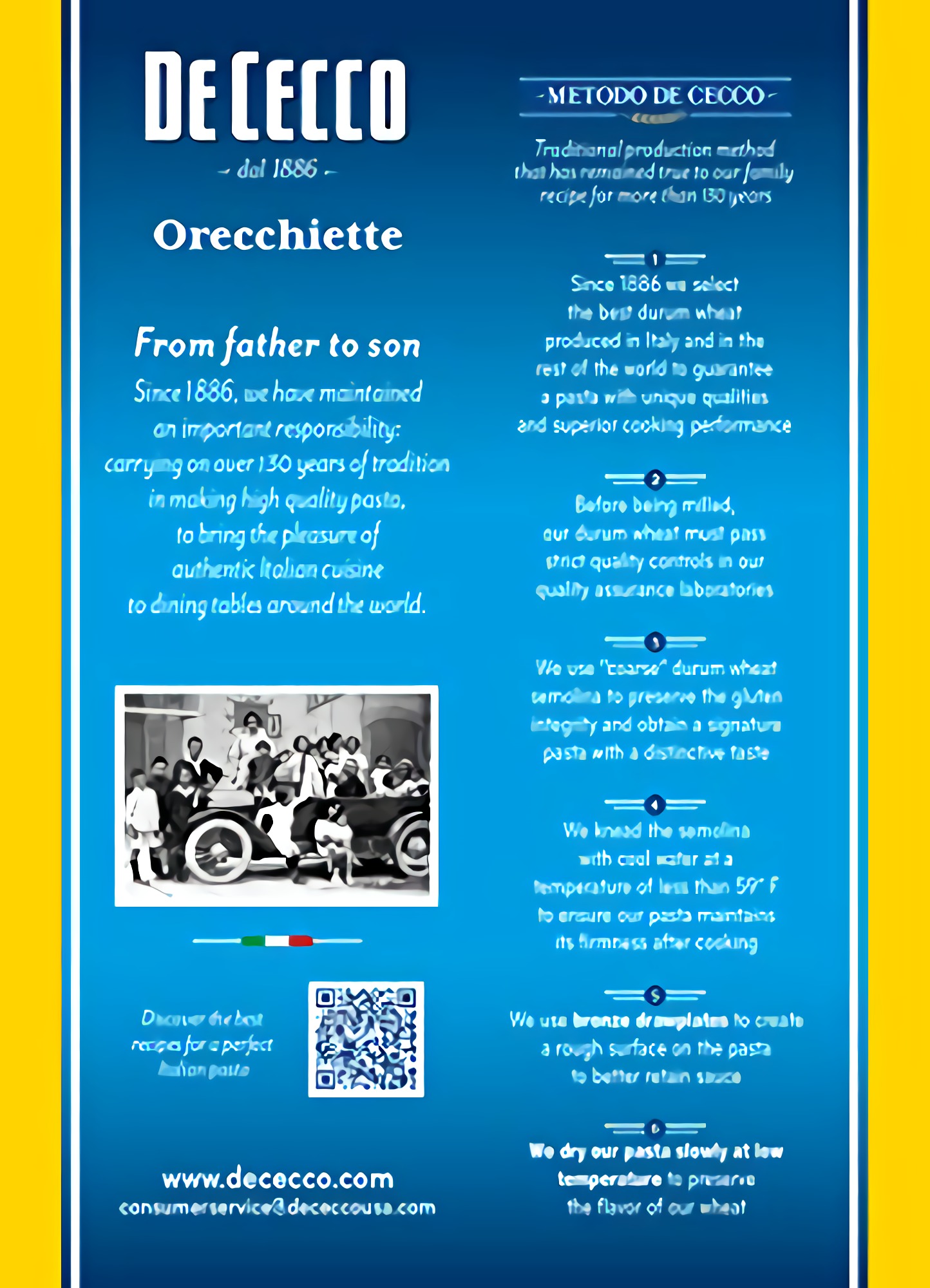 De Cecco Semolina Pasta, Orecchiette No.91, 1 Pound (Pack of 5) 3