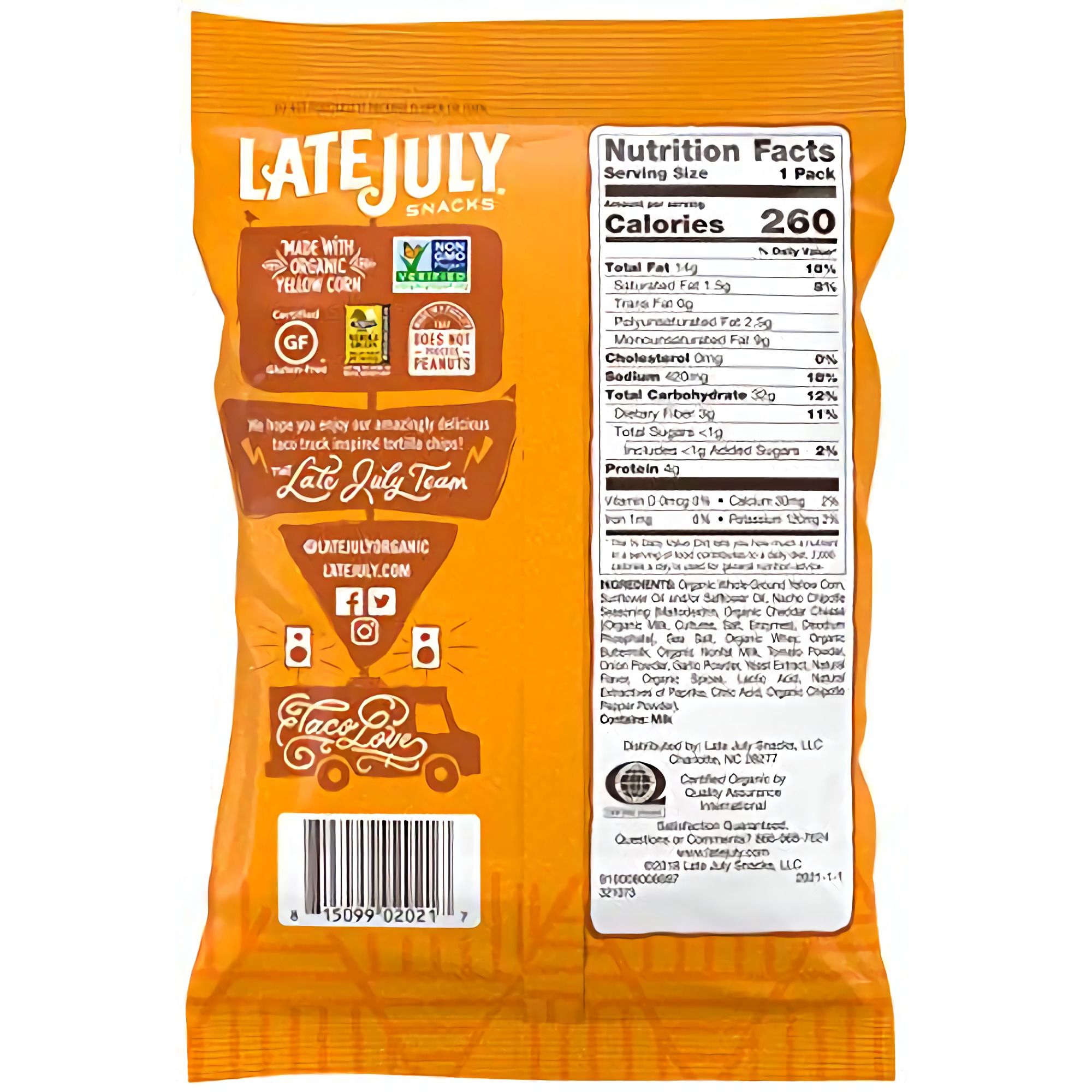 Late July Snacks Clasico Nacho Chipotle Tortilla Chips, 2 Ounce (Pack Of 6) 3