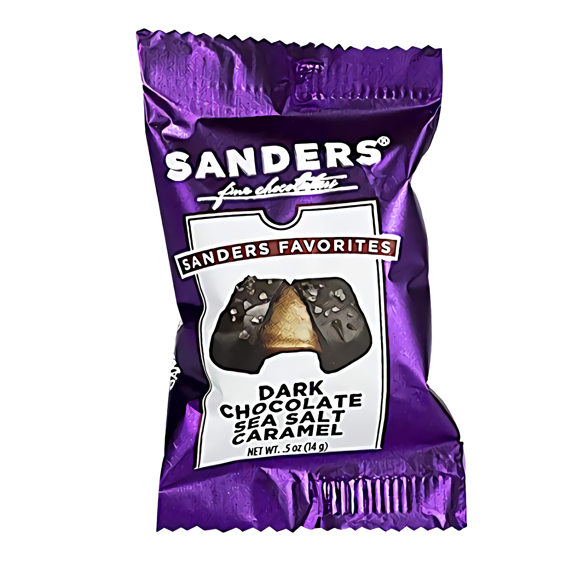 Sanders Dark Chocolate Sea Salt Caramels, Kettle Cooked Caramel Covered in Dark Chocolate, Individually Wrapped (48 Count) 4