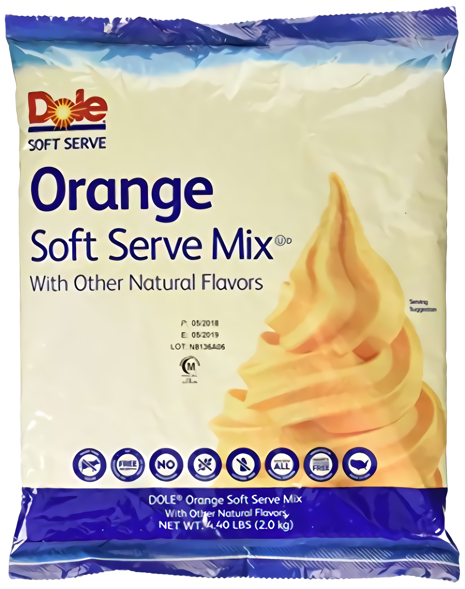 Dole Soft Serve Mix, Orange, 4.40 Pound 2