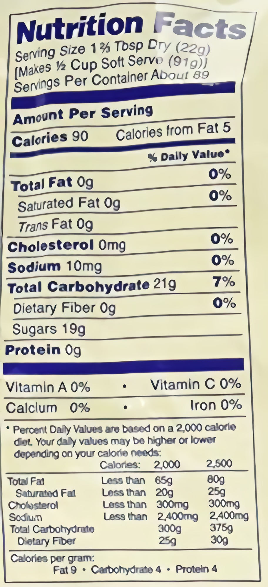 Dole Soft Serve Mix, Orange, 4.40 Pound 4