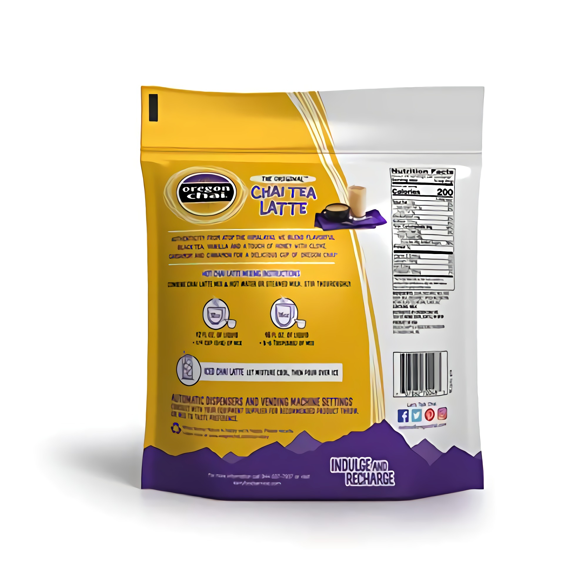 Oregon Chai The Original Chai Tea Latte Mix 3 Pound, Bulk Powdered Spiced Black Tea Latte Mix 2