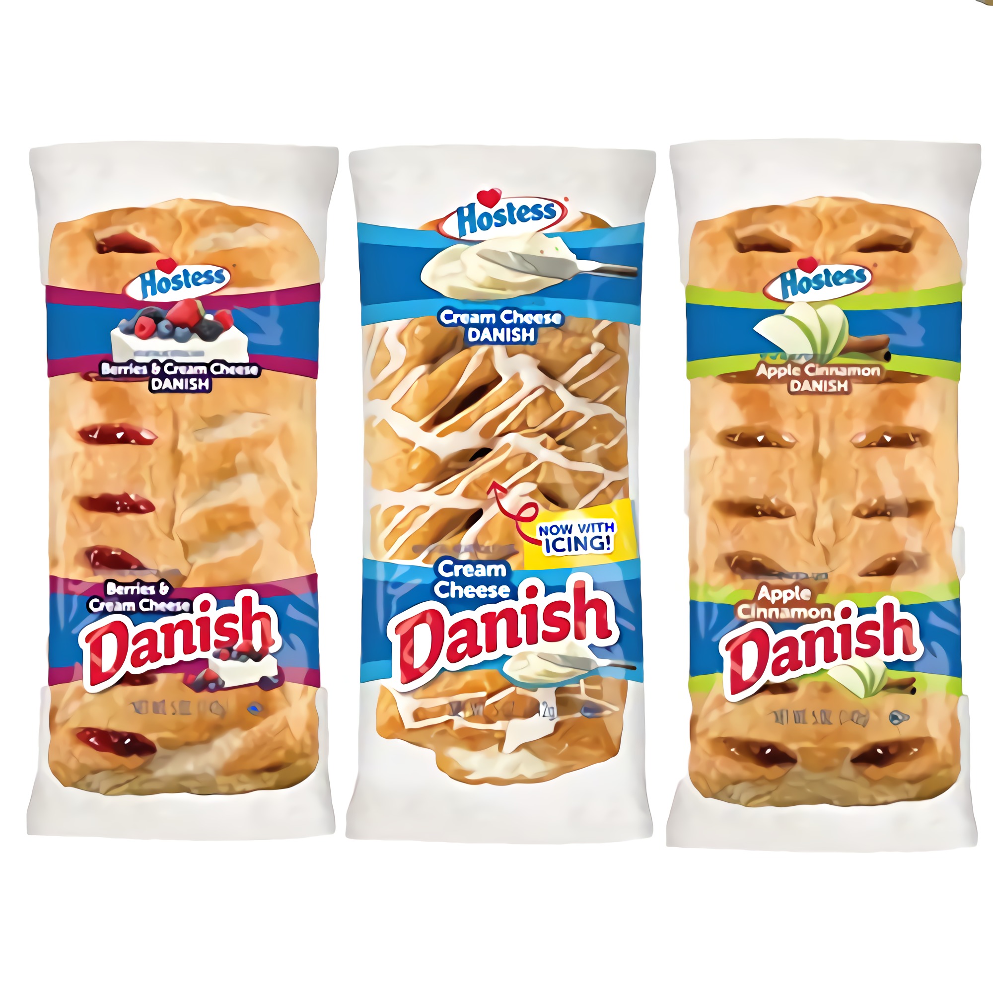 Hostess Cream Cheese Danish Pastries | Value 12 Pack 3