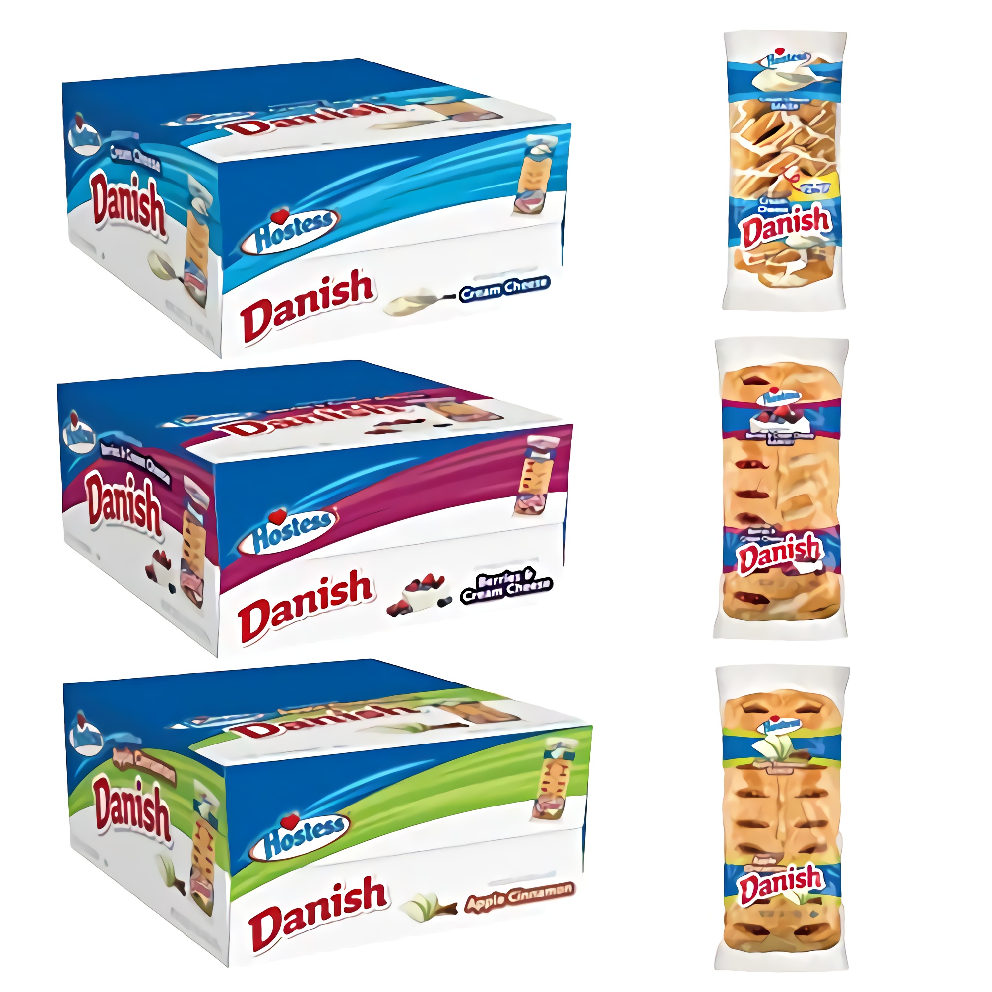 Hostess Cream Cheese Danish Pastries | Value 12 Pack 5