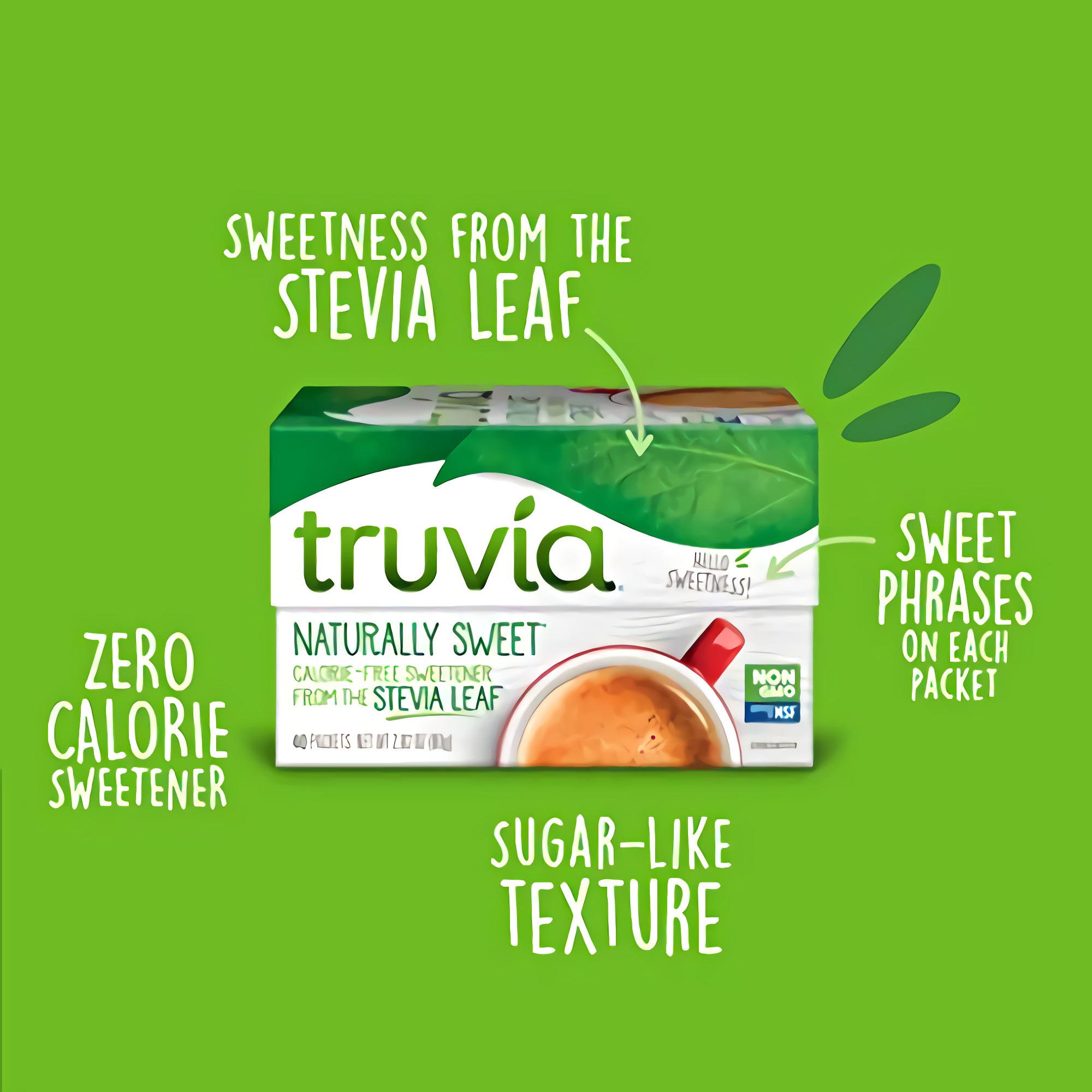 Truvia Natural Stevia Sweetener Packets, (Net Wt. 2.82 oz), 40 Count (Pack of 12) 3