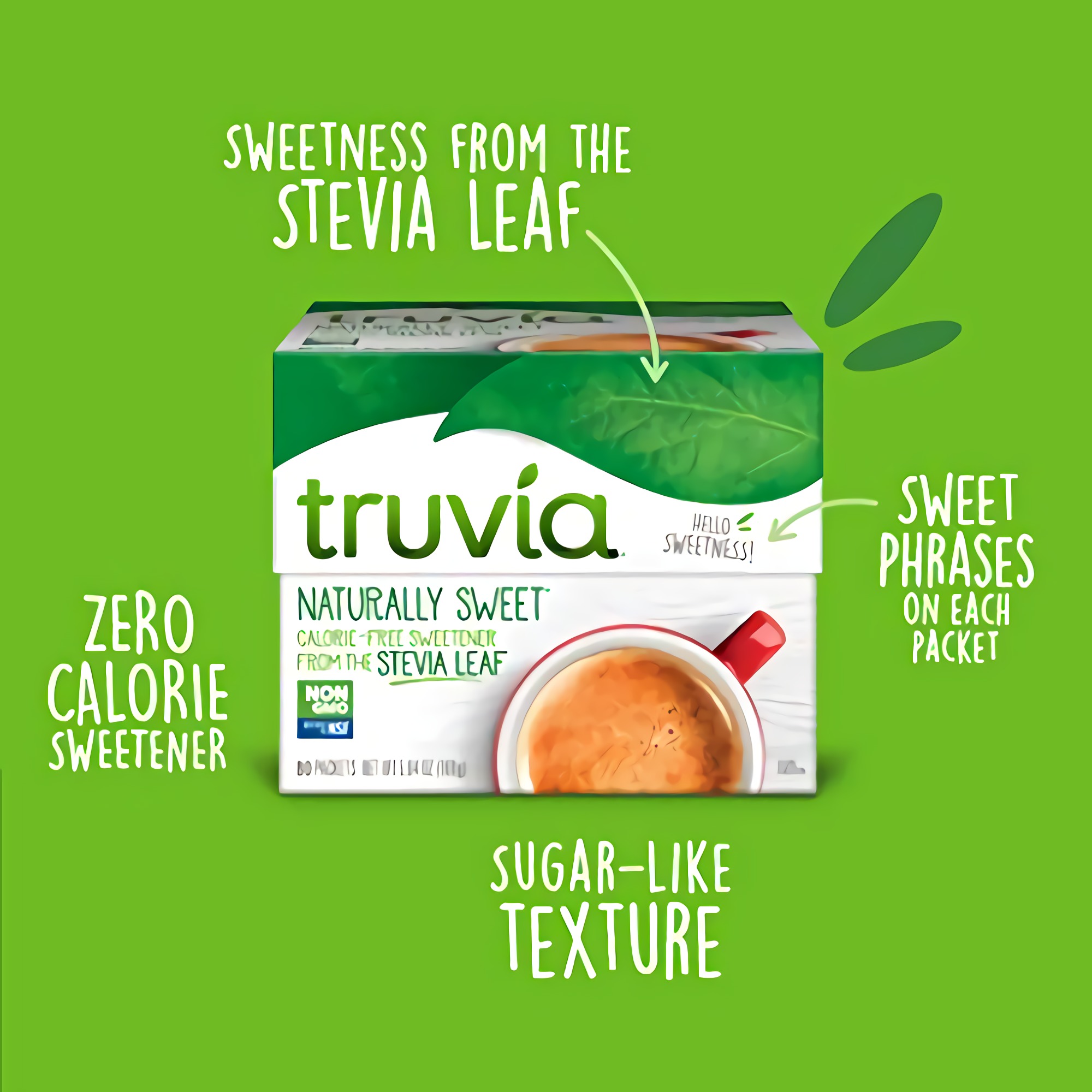 Truvia Natural Stevia Sweetener Packets, (Net Wt. 5.64 oz) (Pack of 12), 80 Count (Pack of 12) 3