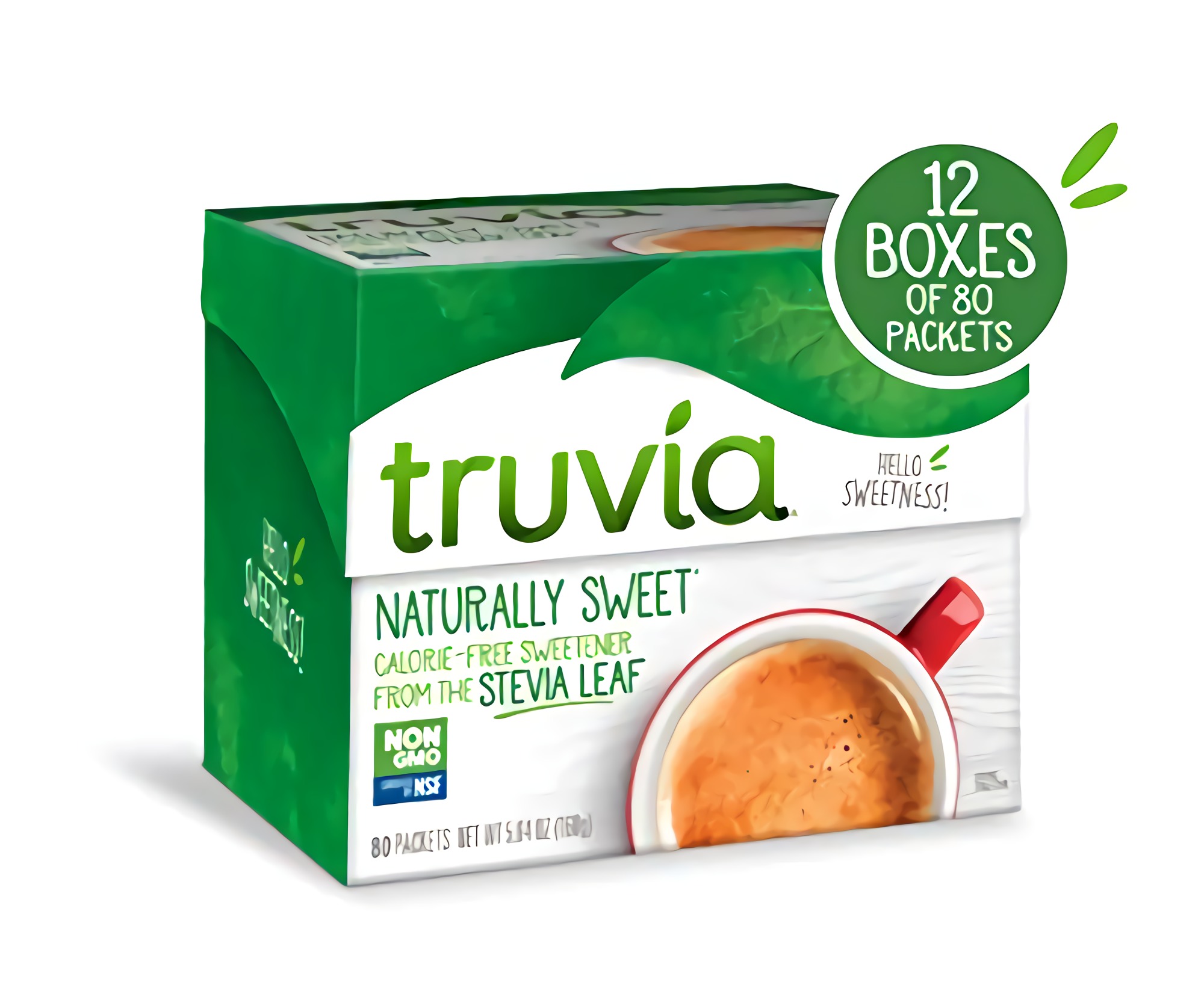 Truvia Natural Stevia Sweetener Packets, (Net Wt. 5.64 oz) (Pack of 12), 80 Count (Pack of 12) 4