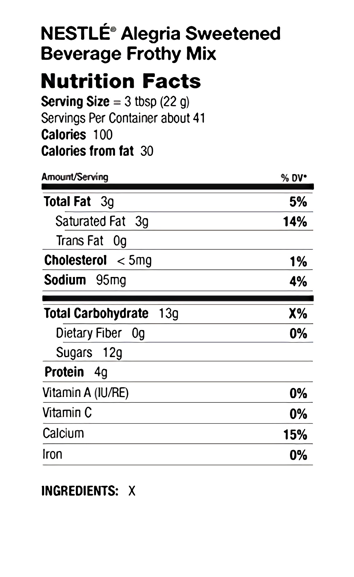 Nestle Alegria, Sweetened Beverage Frothy Mix , 32-Ounce Package 6