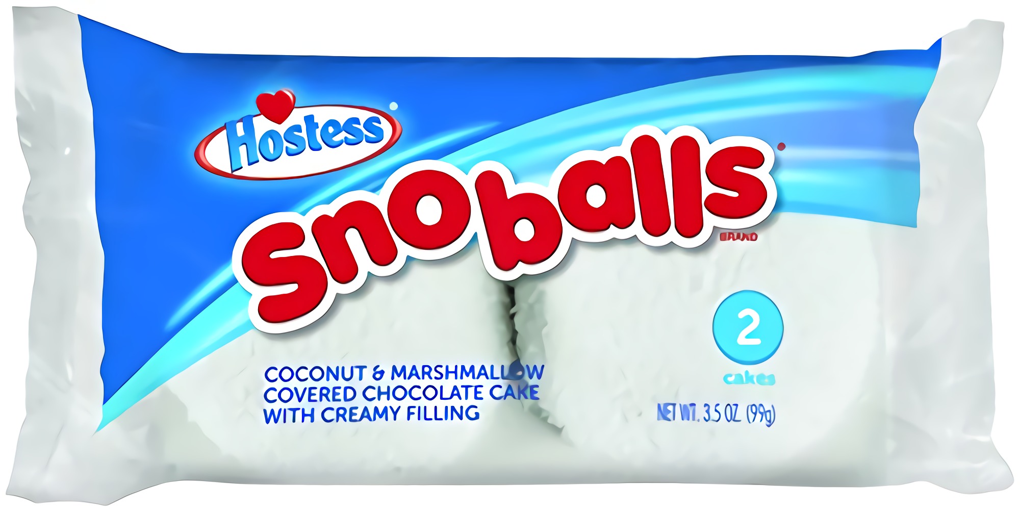 Hostess Snoballs Single Serve, 2 count, 3.5 oz 3