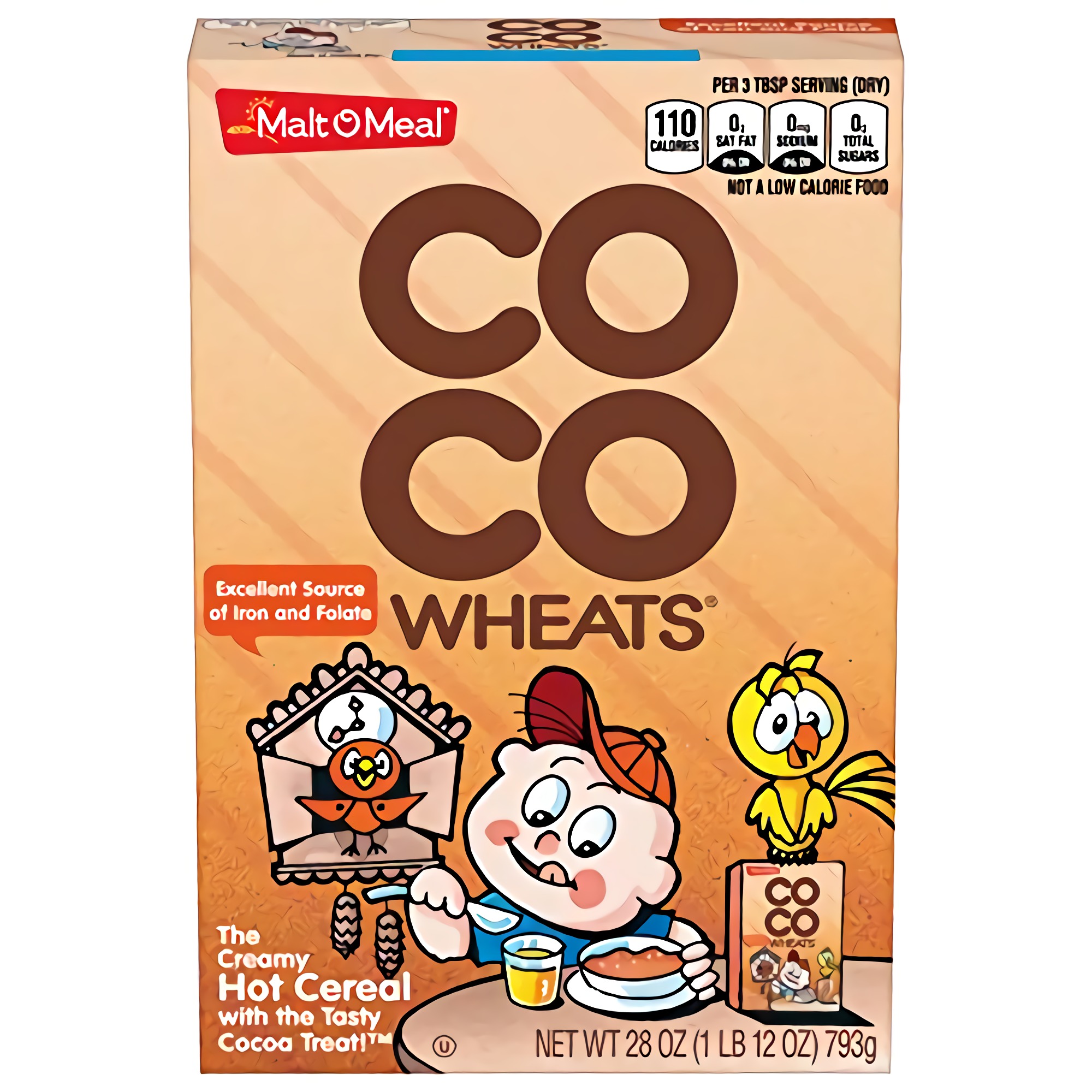 Malt-O-Meal Original Breakfast Cereal COCO Wheats Quick Cooking Kosher 28 Ounce Box Pack of 4 4