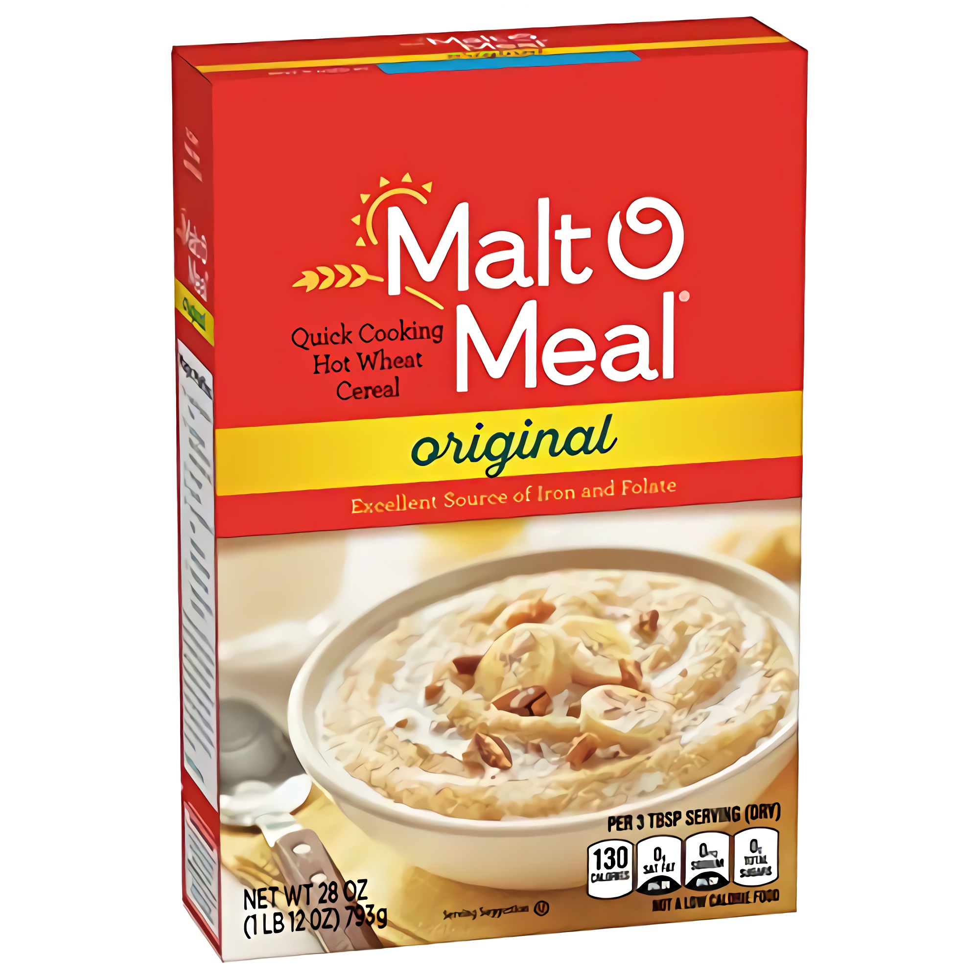 Malt-O-Meal, Original Malt-O-Meal Hot Breakfast Cereal, Quick Cooking, 28 Ounce Box (Pack of 4) 5