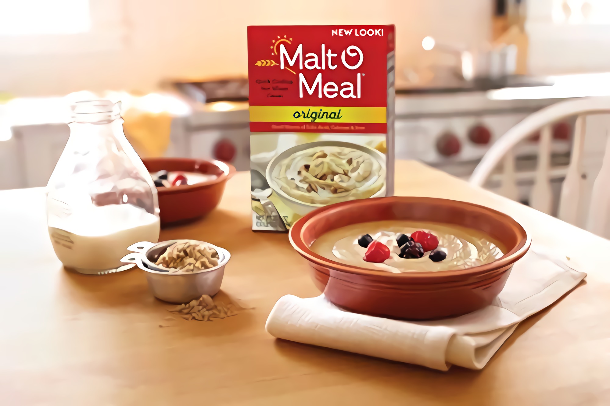 Malt-O-Meal, Original Malt-O-Meal Hot Breakfast Cereal, Quick Cooking, 28 Ounce Box (Pack of 4) 6