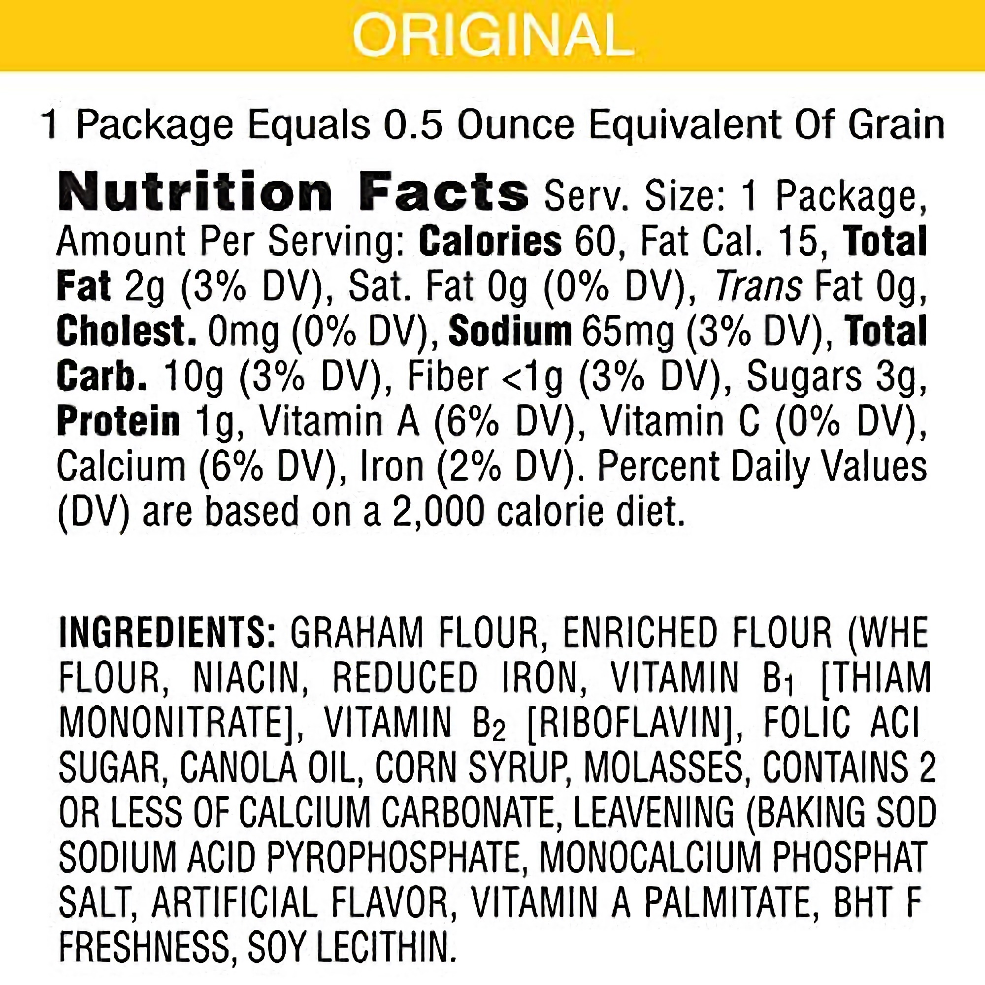 Keebler Grahams Crackers, Original, 0.49 oz Pouch(Pack of 200) 3