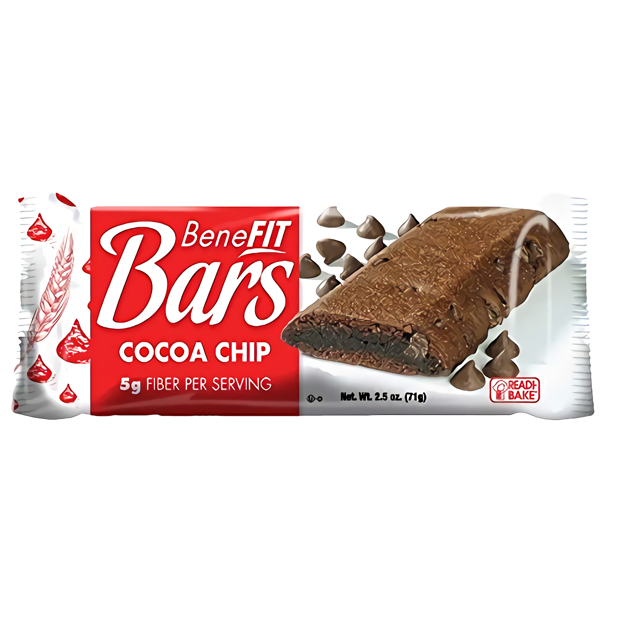 Readi Bake Benefit Whole Grain Cocoa Chip Bar, 2.5 Ounce -- 48 per case. 2