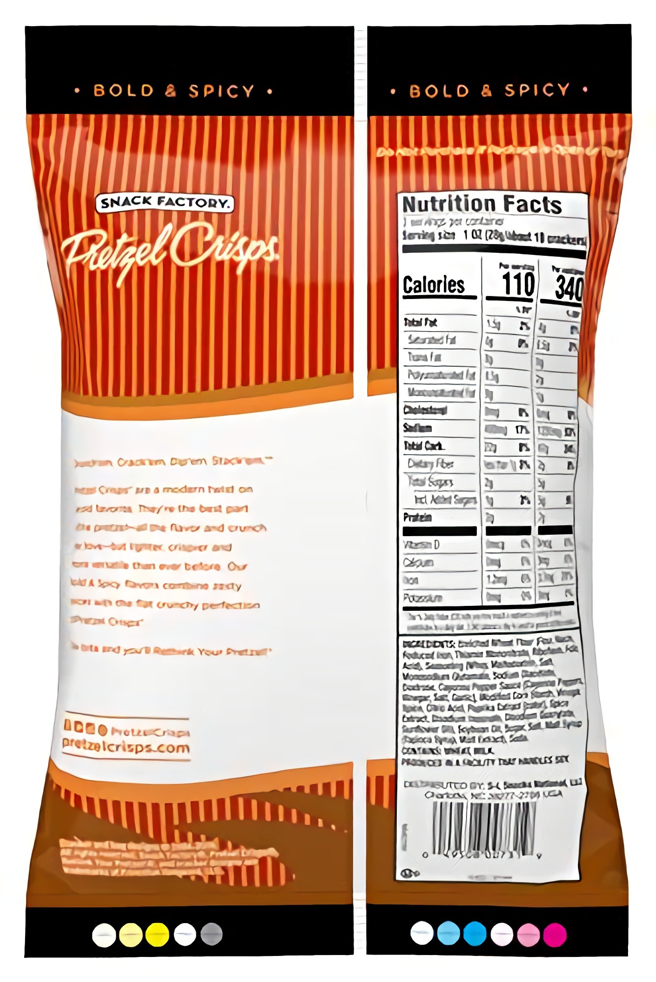 Snack Factory Pretzel Crisps Buffalo Wing On-the-Go Bag, 3 Ounce (Pack of 8) 2
