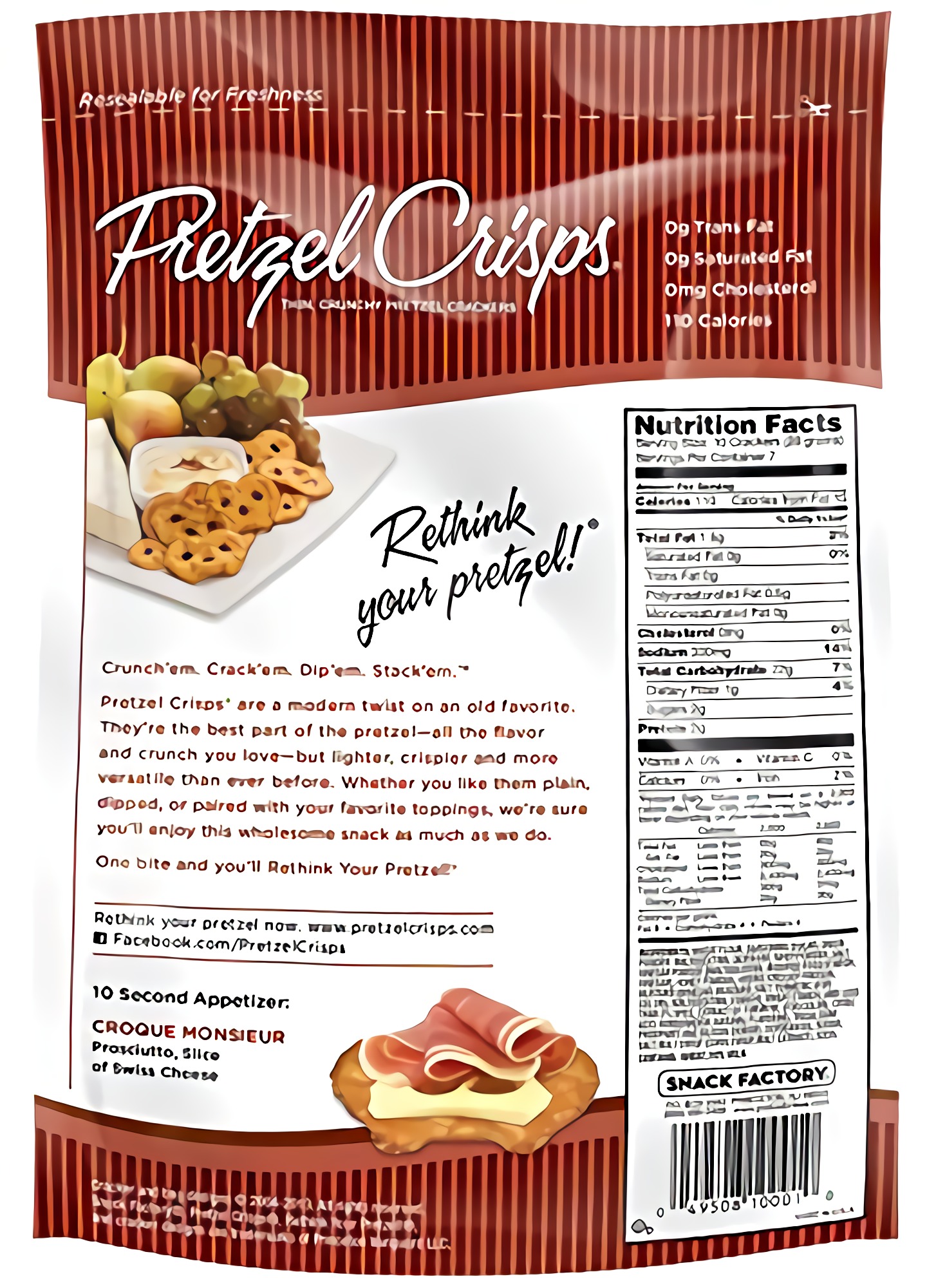 Snack Factory Pretzel Crisps, Honey Mustard & Onion, 7.2 Ounce (Pack of 12) 5