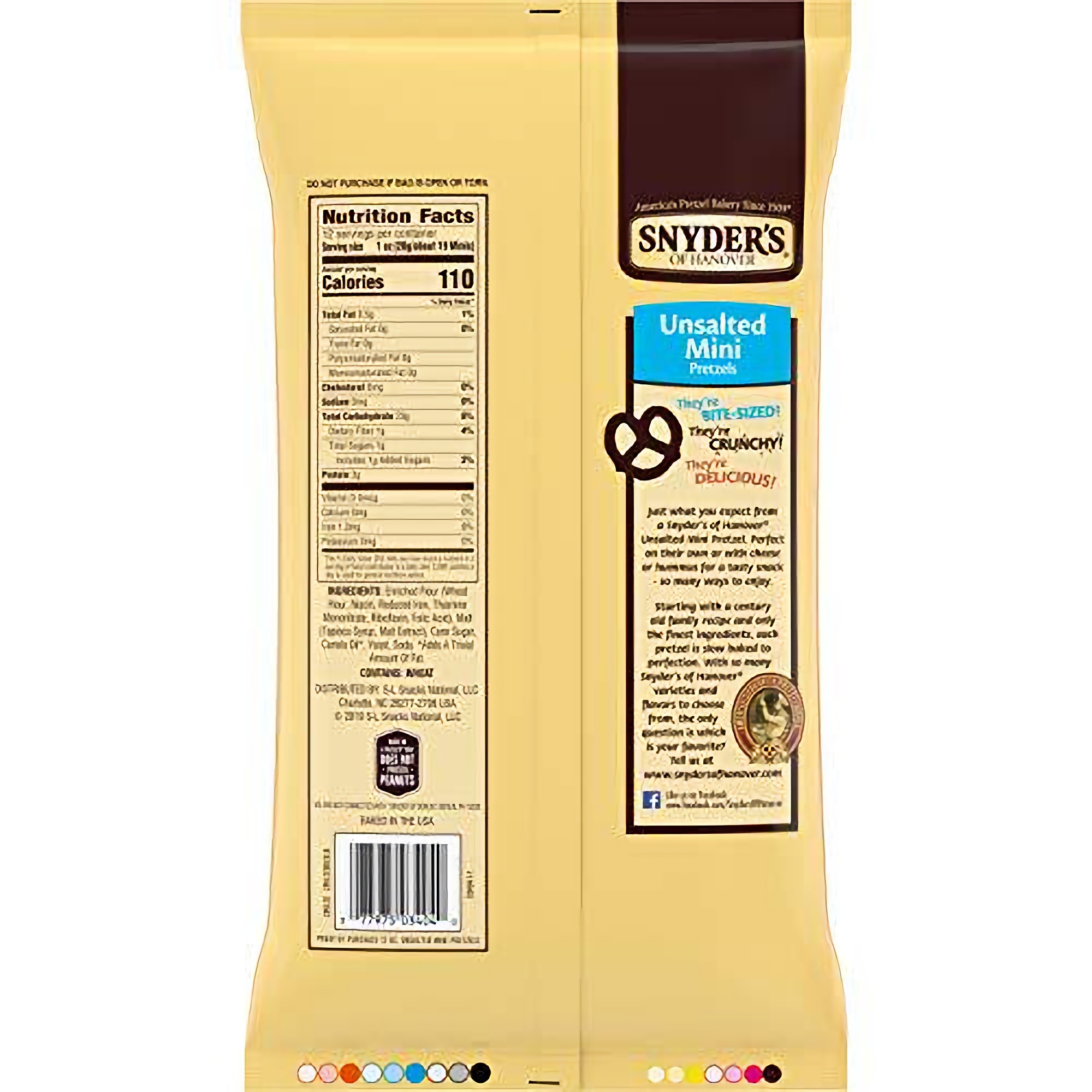 Snyder's of Hanover Mini Pretzels, Unsalted Pretzels, 12 Ounce Bag (Pack of 12) 3