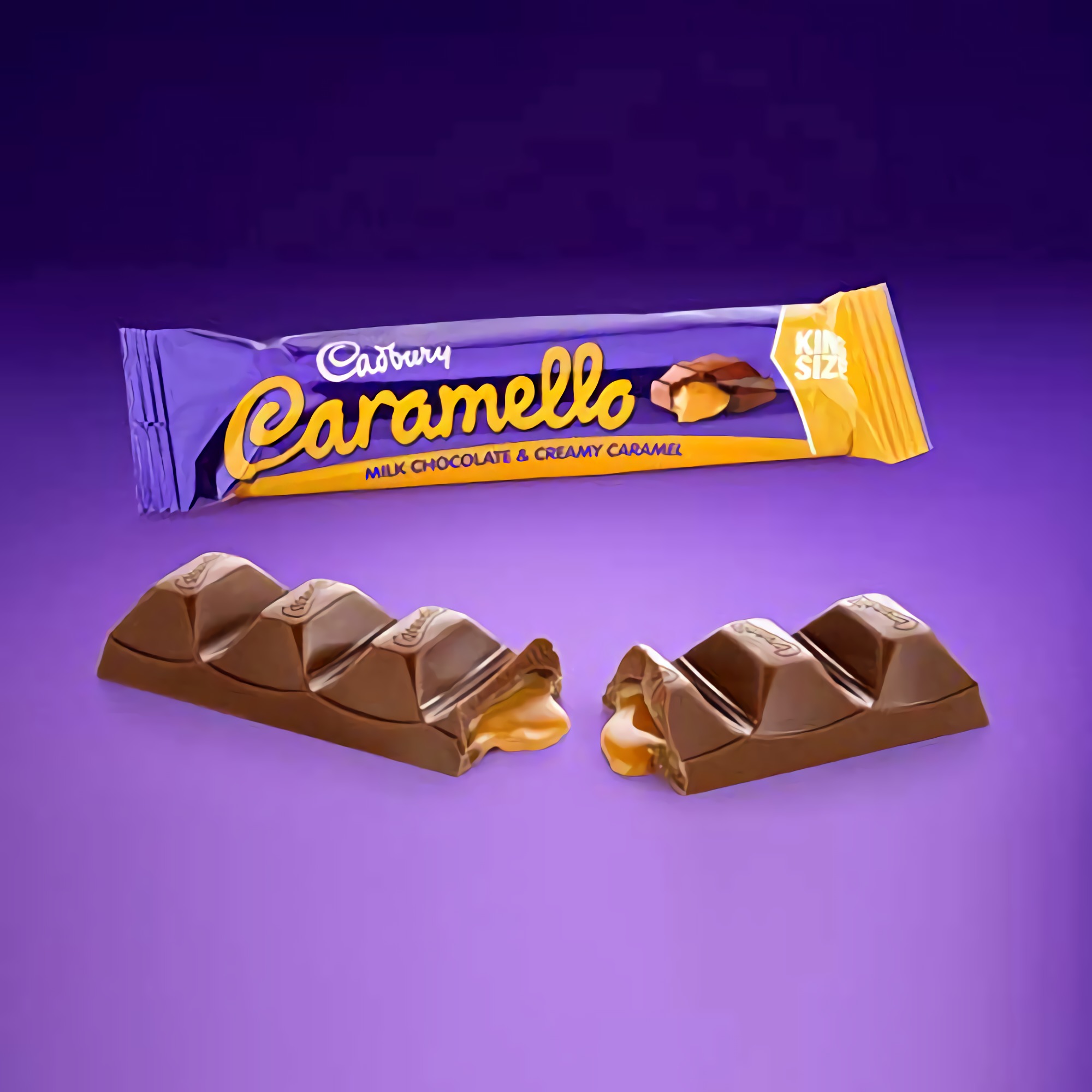 CADBURY CARAMELLO Milk Chocolate and Caramel King Size Candy, Bulk, 2.7 oz Bars (18 Count) 5