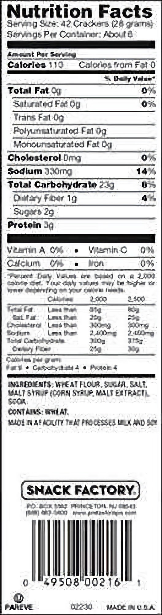 Snack Factory Pretzel Crisps, Original Minis, 6.2 Ounce (Pack of 12) 6