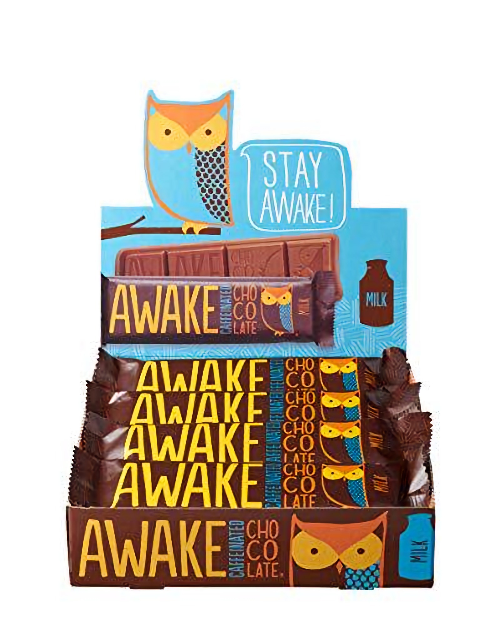 Awake Caffeinated Chocolate Energy Bar, Milk Chocolate, (12 Count of 1.55 oz Bars) 18.6 oz 3