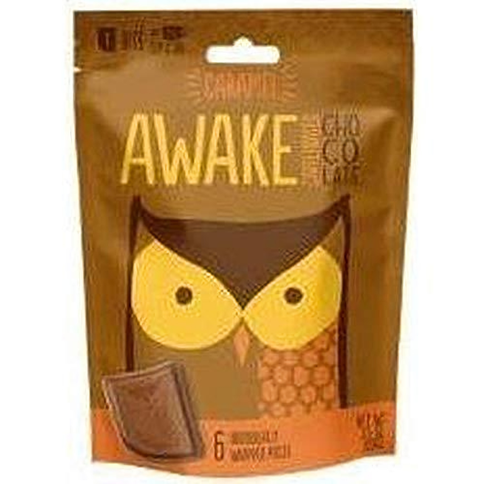 Awake Chocolate Caramel Milk Chocolate Bites - 6 count per pack -- 10 packs per case. 2