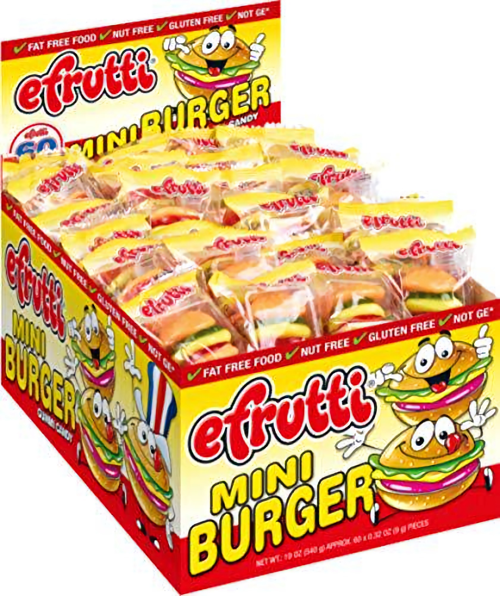 E Frutti Gummy Hamburger and Hot Dog Variety Pack of 120 3