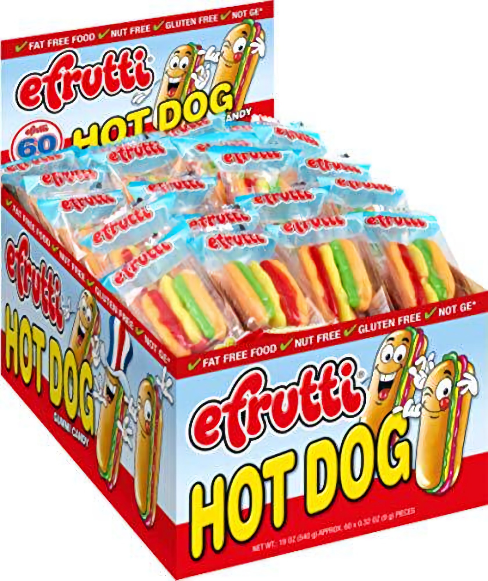 E Frutti Gummy Hamburger and Hot Dog Variety Pack of 120 2
