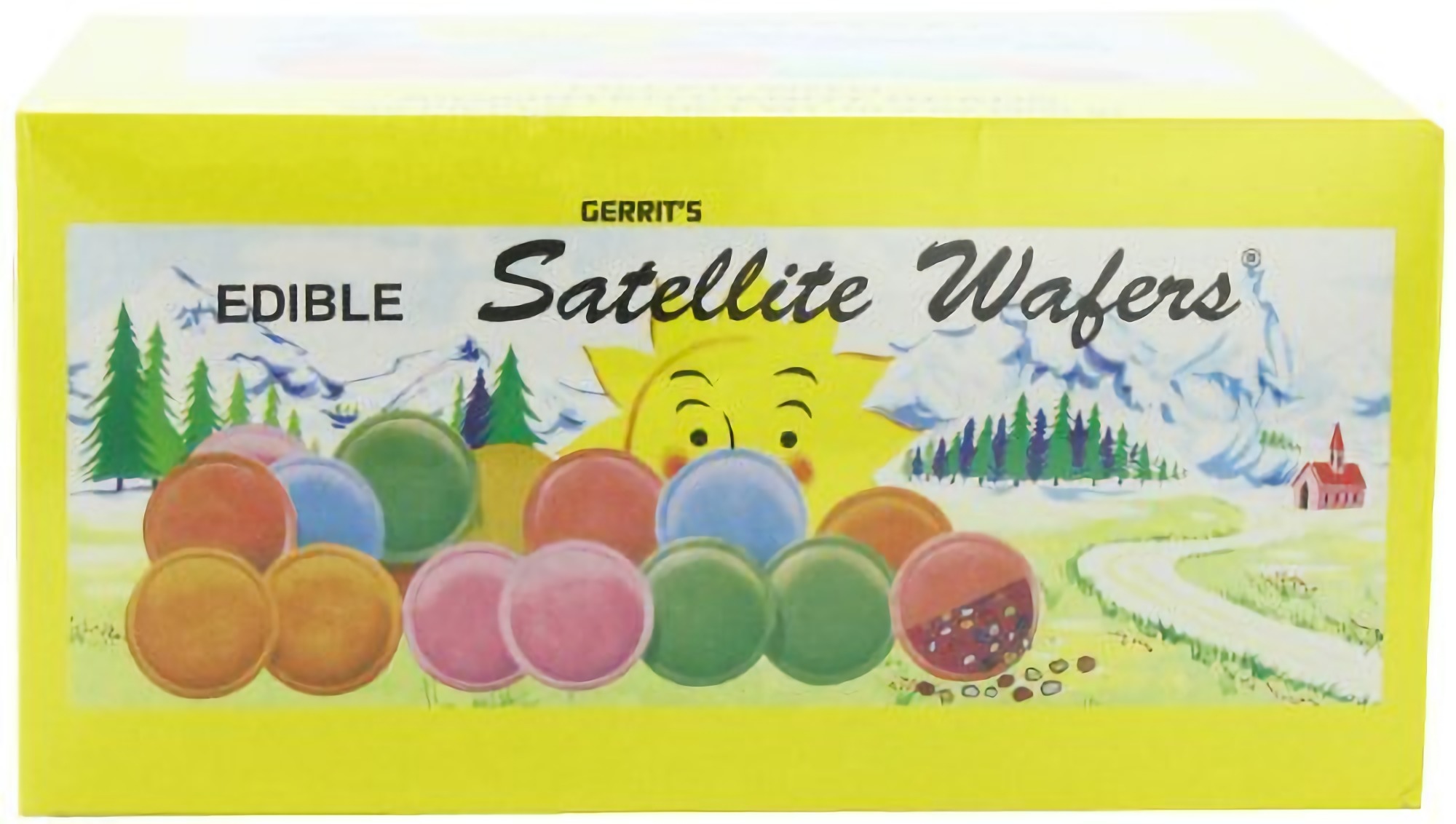 Gerrit's Satellite Wafers, Filled with Assorted Candy Beads, 10.5 Oz. 240-Count Boxes (Pack of 2) 2