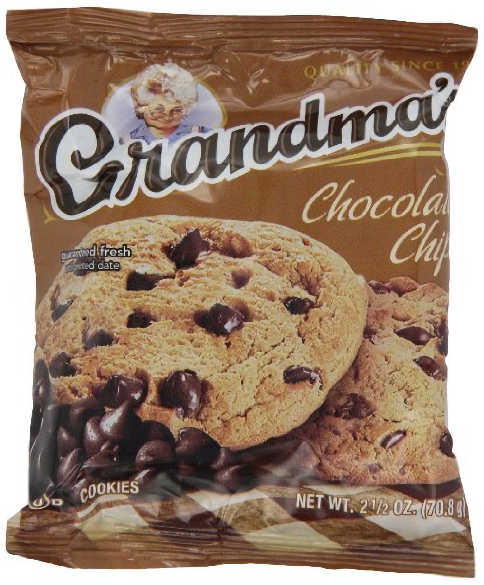 Grandma's Chocolate Chip Cookies - 33 Pks - Total 66 Cookies 2