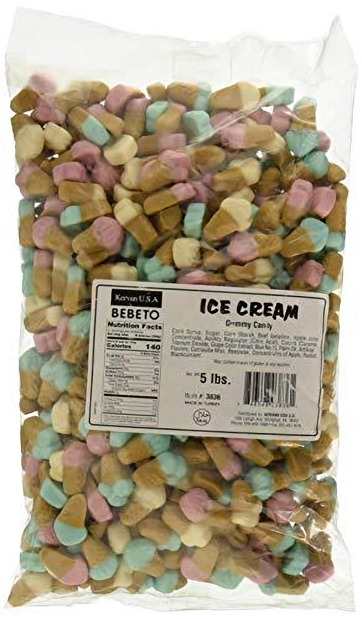 Kervan Ice Cream Gummy, 80 Ounces, multiple