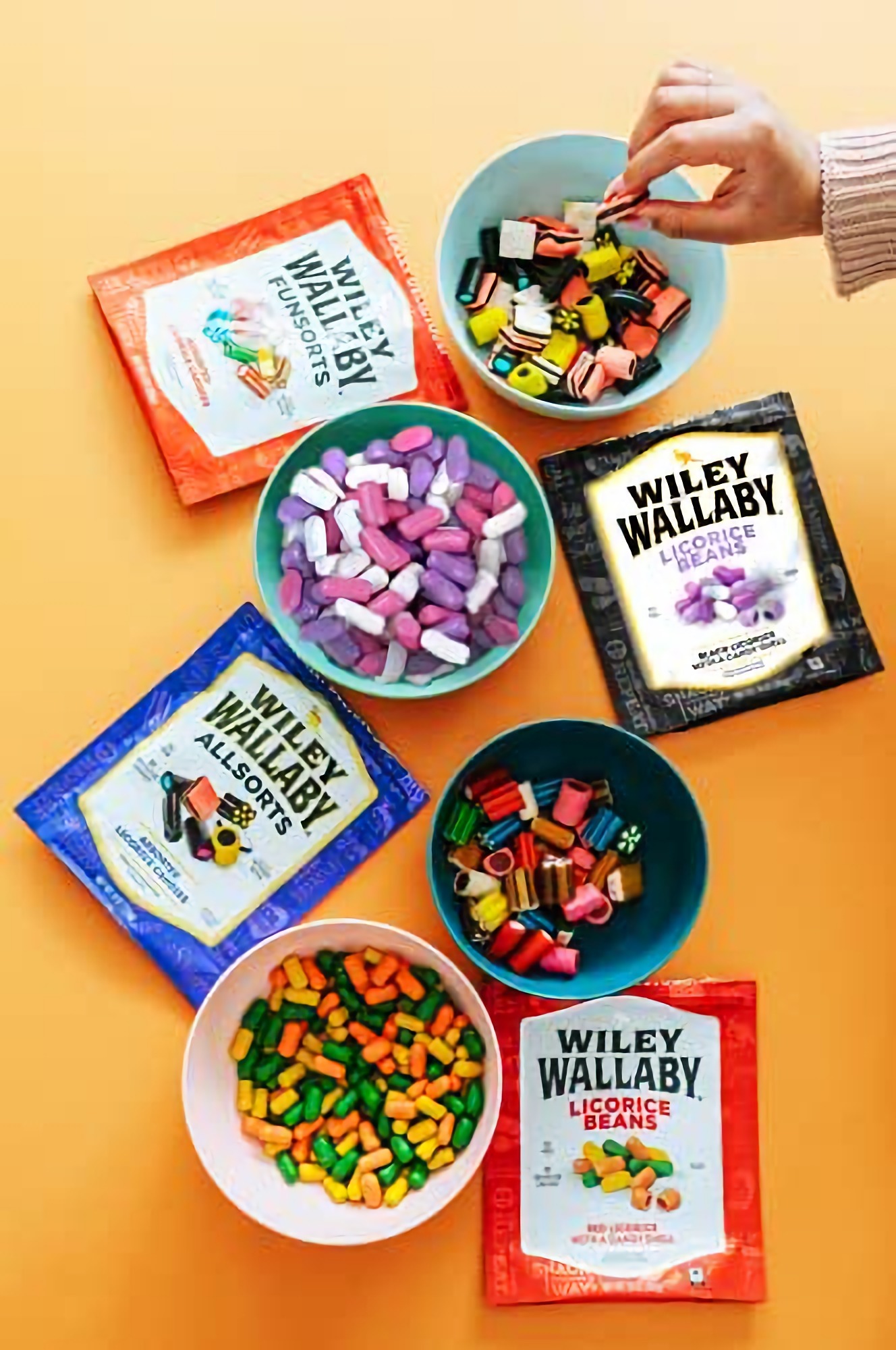 Wiley Wallaby Classic Black Licorice Beans, 7.05 Ounce Resealable Bags, 12 Count 6