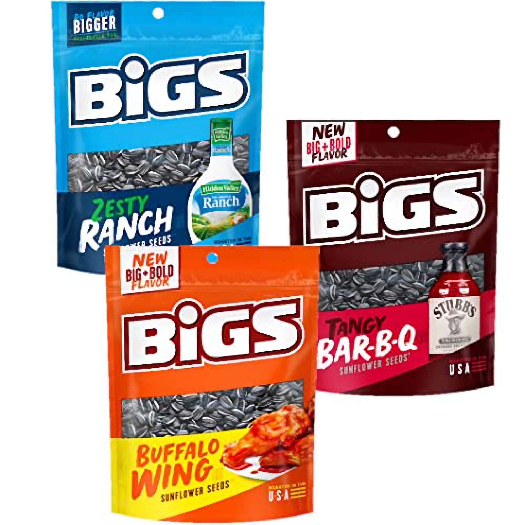 BIGS Sunflower Seeds 10 Flavor Variety Sampler Value Pack | May include Taco, Cheeseburger, Pickle, Old Bay, Pizza, Chili Lime, Bacon, BBQ, Ranch, Black Pepper 6