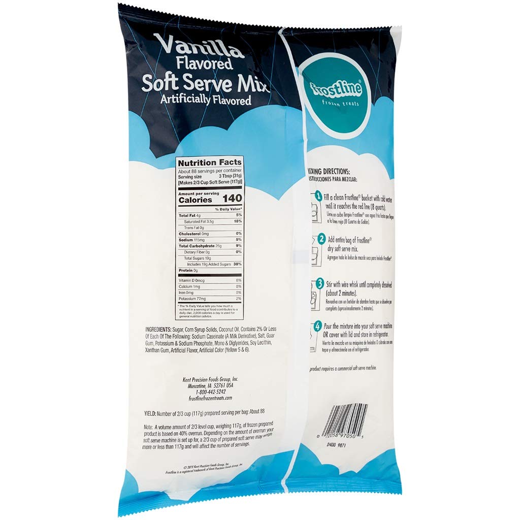 Frostline Vanilla Soft Serve Ice Cream Mix, 6 Pounds 5