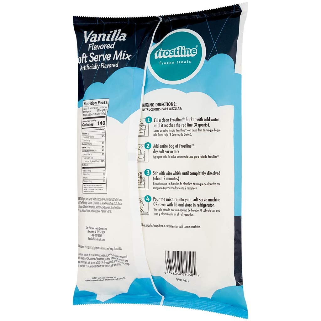 Frostline Vanilla Soft Serve Ice Cream Mix, 6 Pounds 6