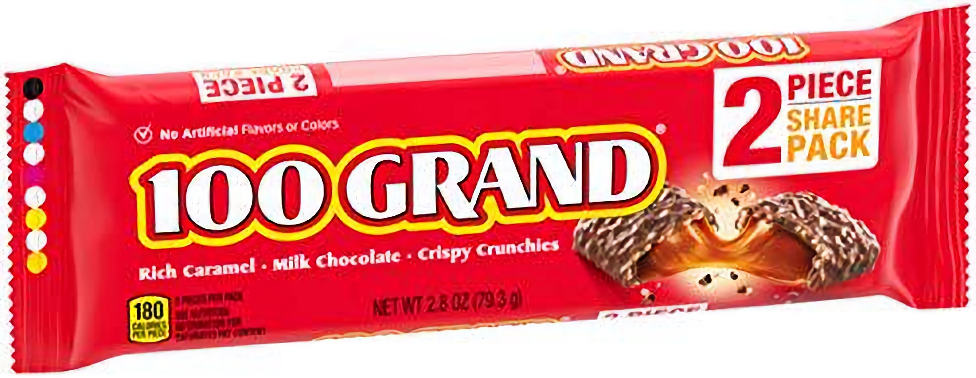 100 Grand Milk Chocolate Share Packs, 2.25 oz, Pack of 24 2