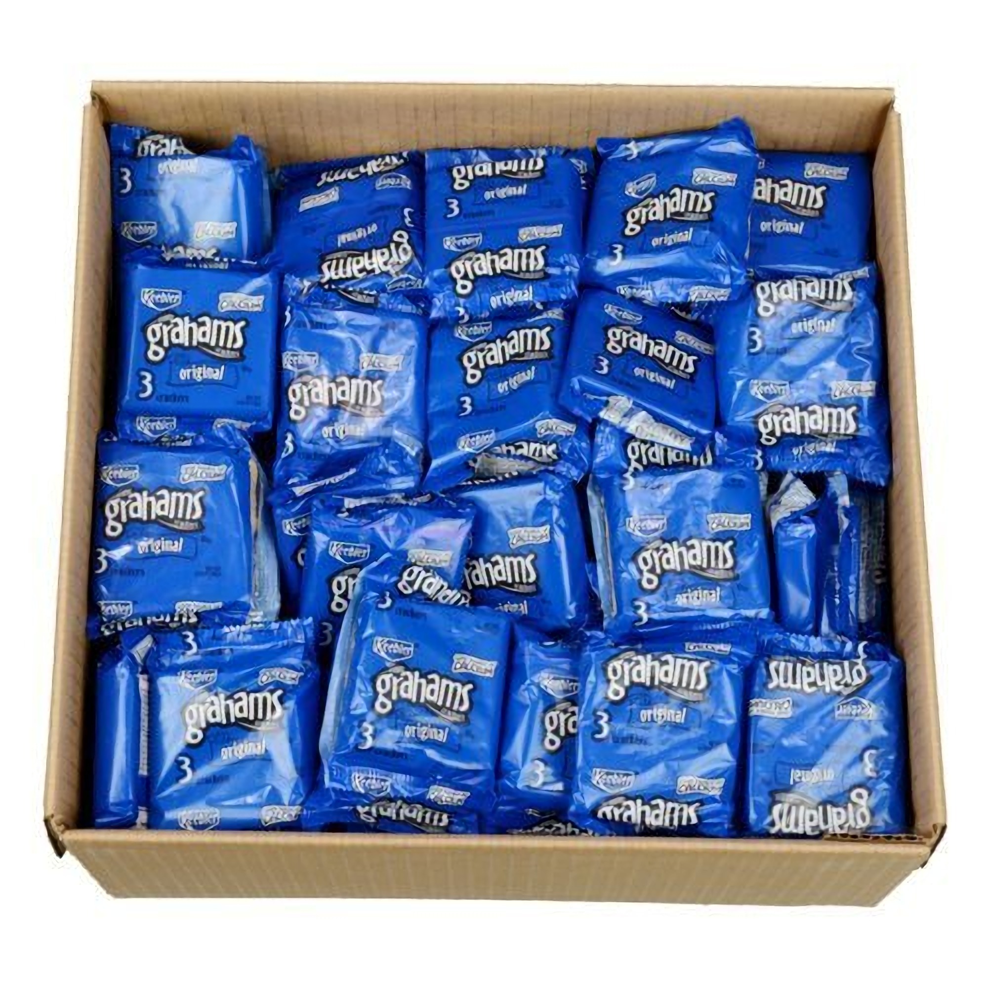 Kellogg Plain Graham Cracker, 3-Count Single Serve Packs (Pack of 150) 3