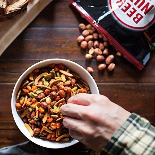 BEER NUTS Cantina Mix - 32 oz. Resealable Bag (Pack of 2), Original Peanuts, Chili Lemon Roasted Corn, Black Bean Sticks 6