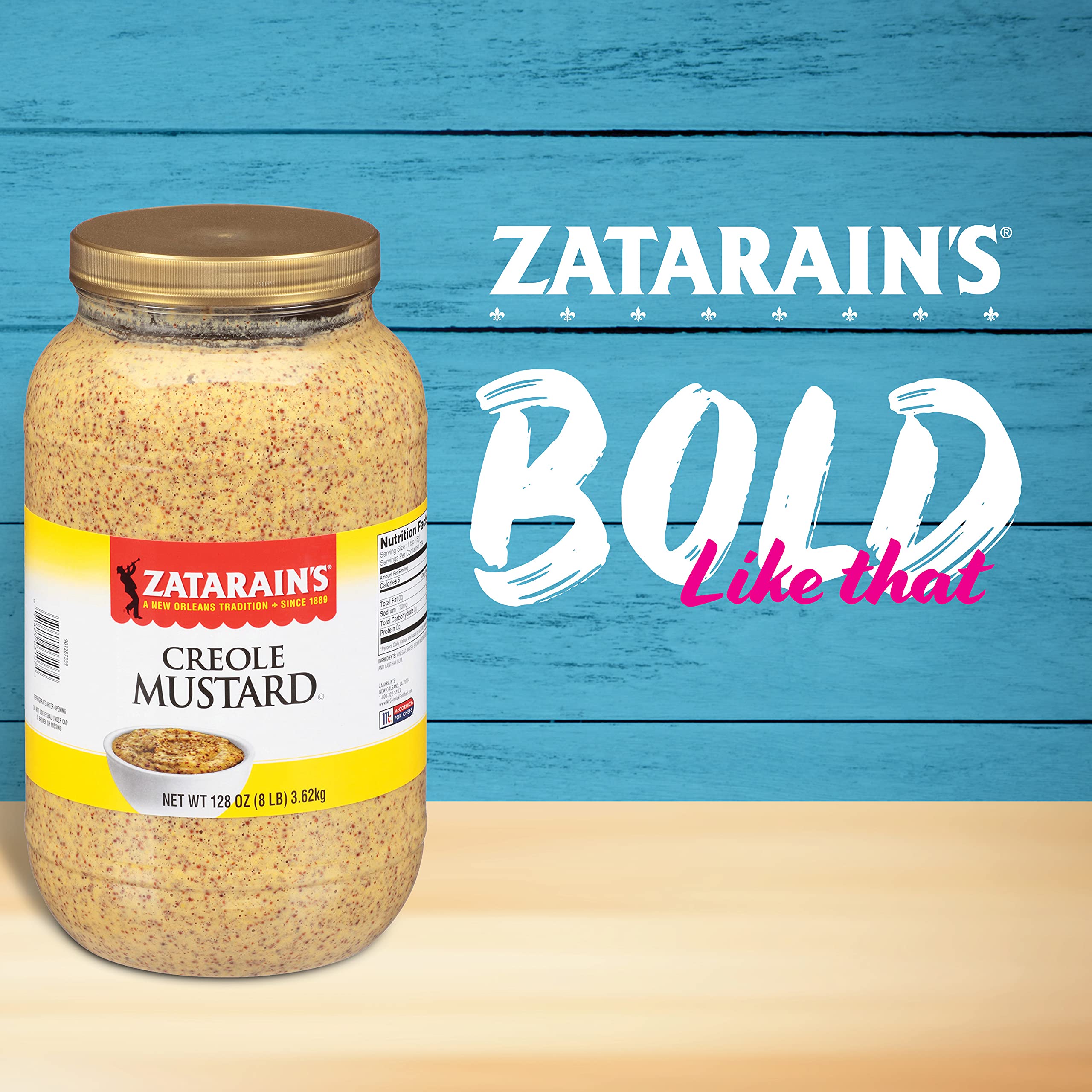 Zatarain's Creole Mustard, 8 lbs 5