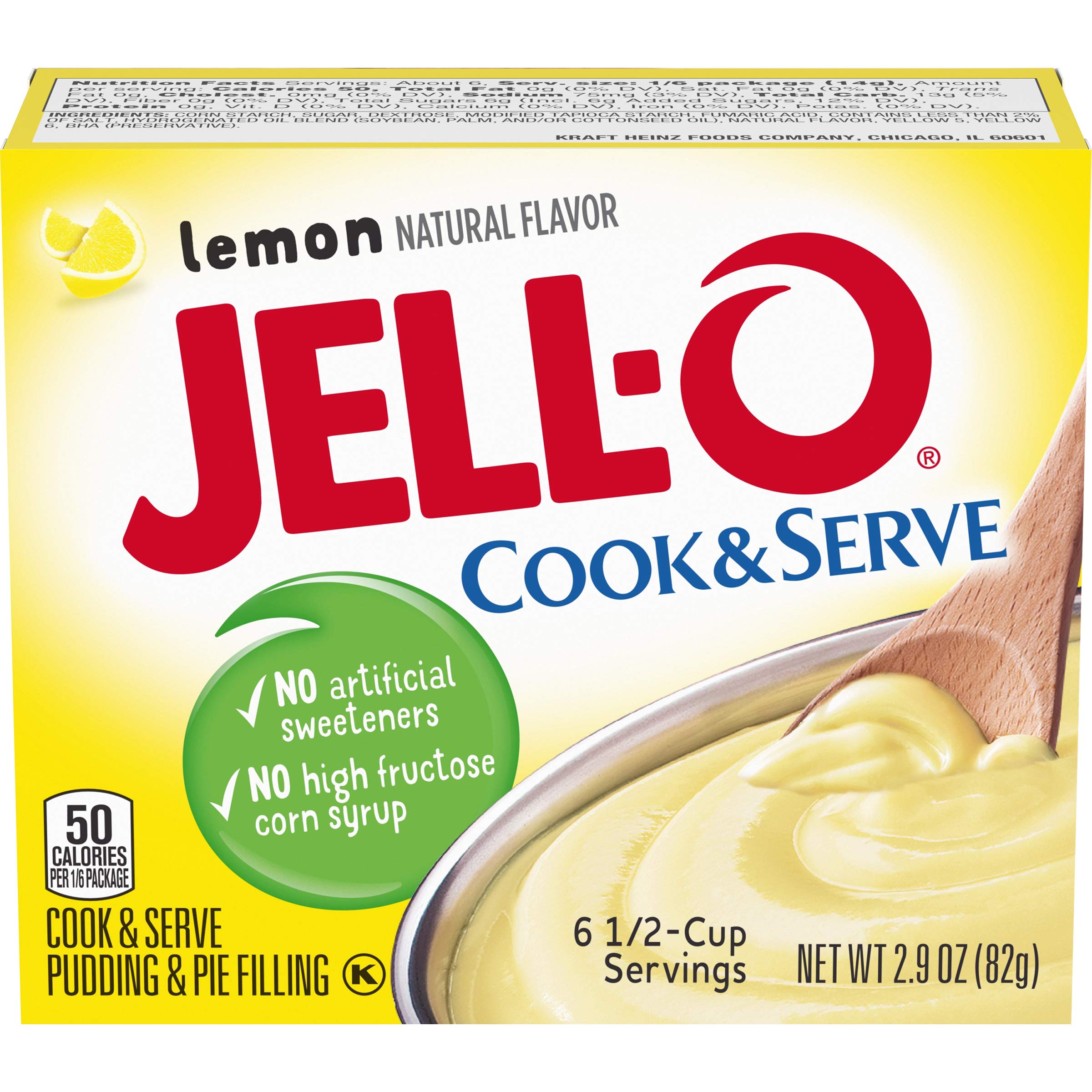 JELL-O Lemon Pudding & Pie Filling (2.9oz Boxes, Pack of 24) 2